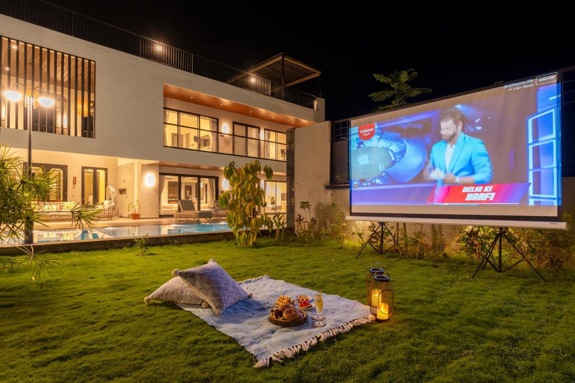 StayVista at The Amaryllis with Heated Pool & Projector Set-Up view 4