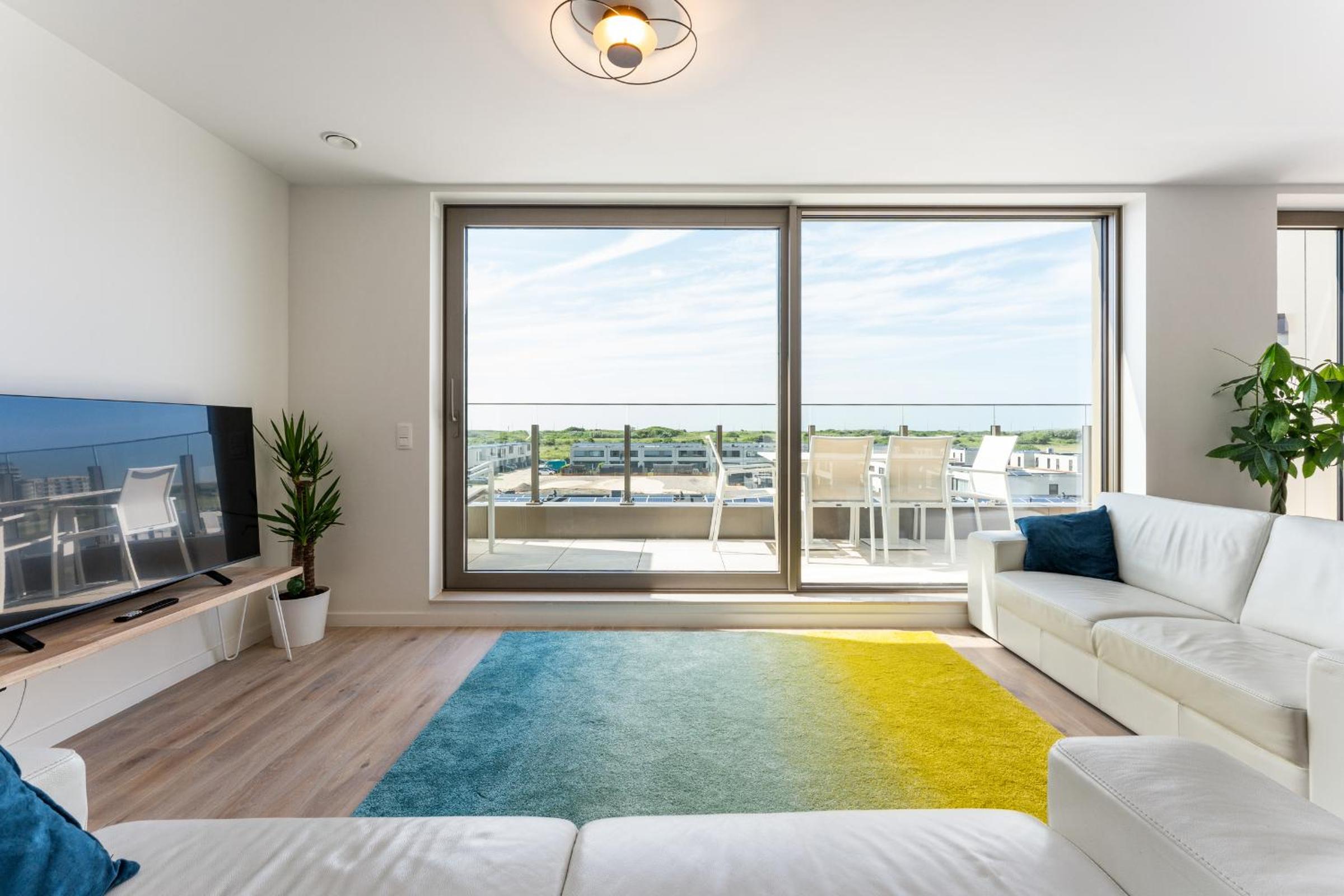 Lichtrijk en ruim appartement met zeezicht - 5p