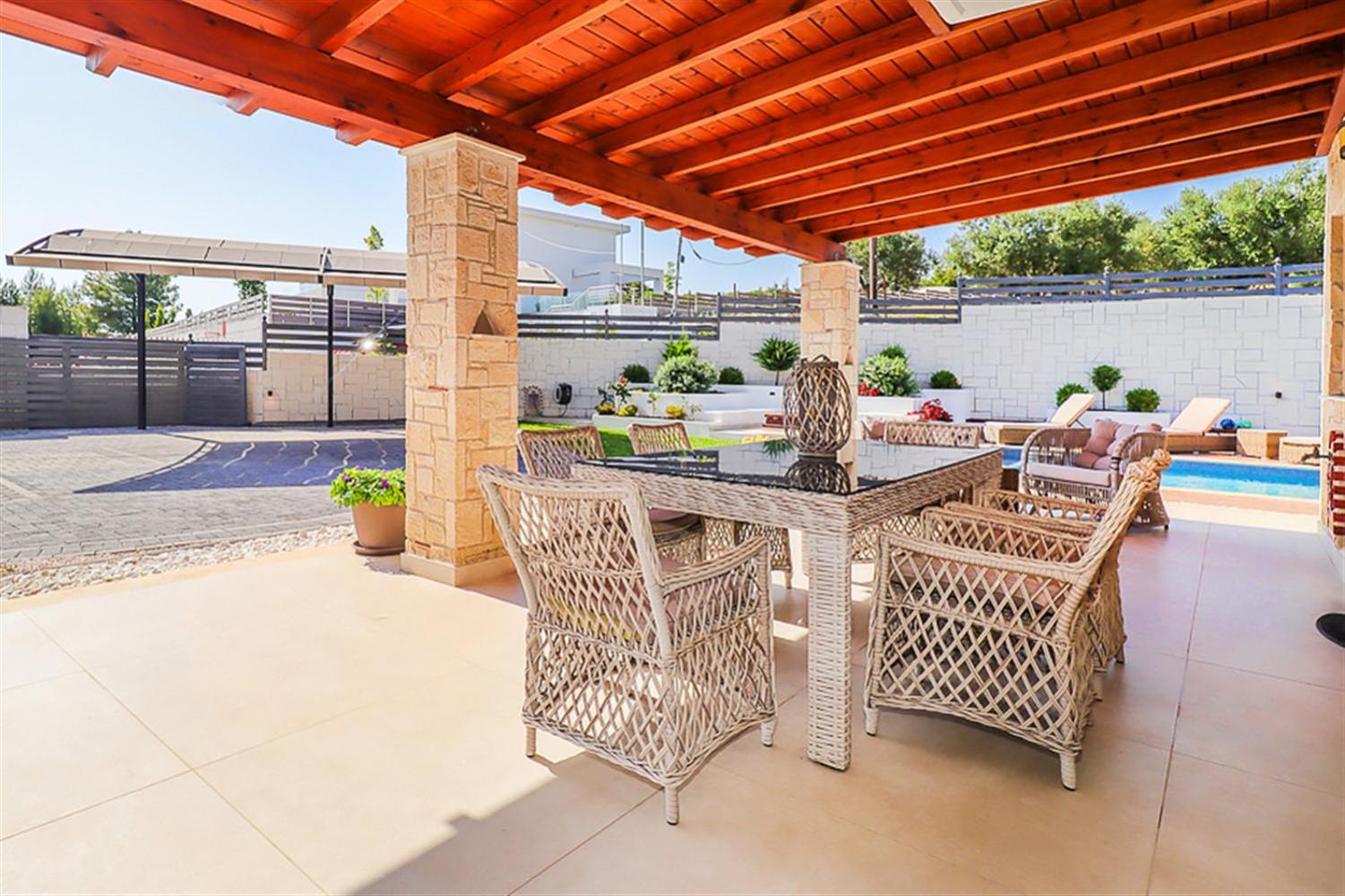 Marina Pool Villa Hanioti 3 bedrooms 8 guests view 5