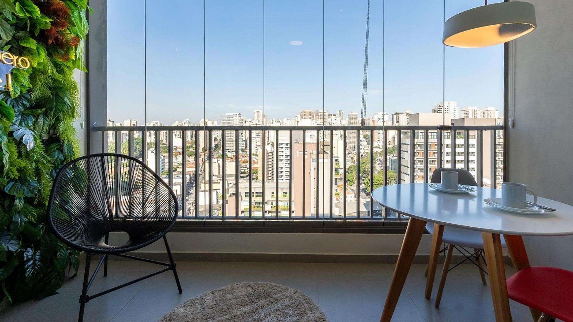 Studios Novíssimos com Piscina no Rooftop e vista para o Allianz Parque