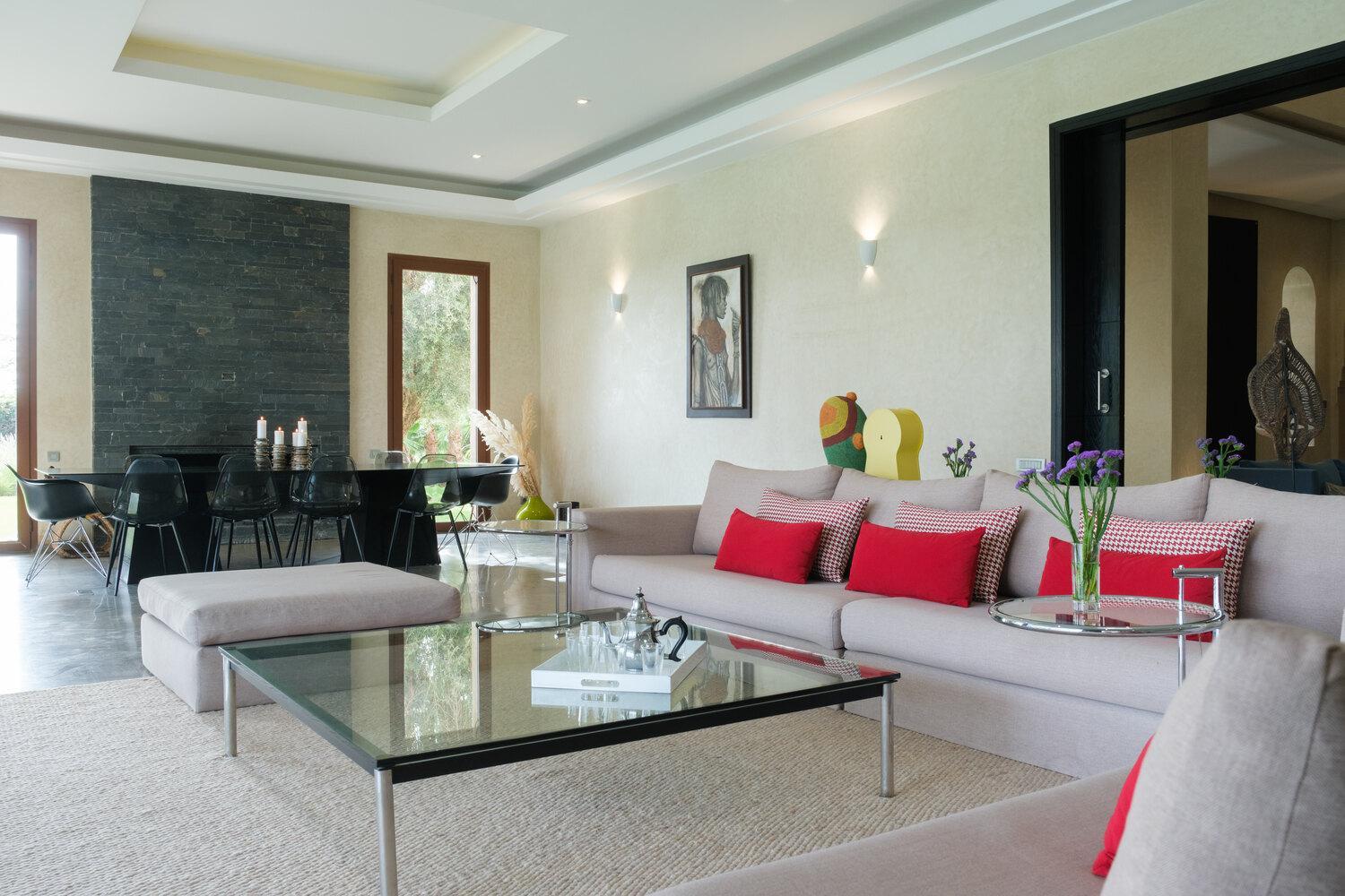 Adnaa - Modern Villa with 2 pools, sauna, hammam, tennis court & home cinema