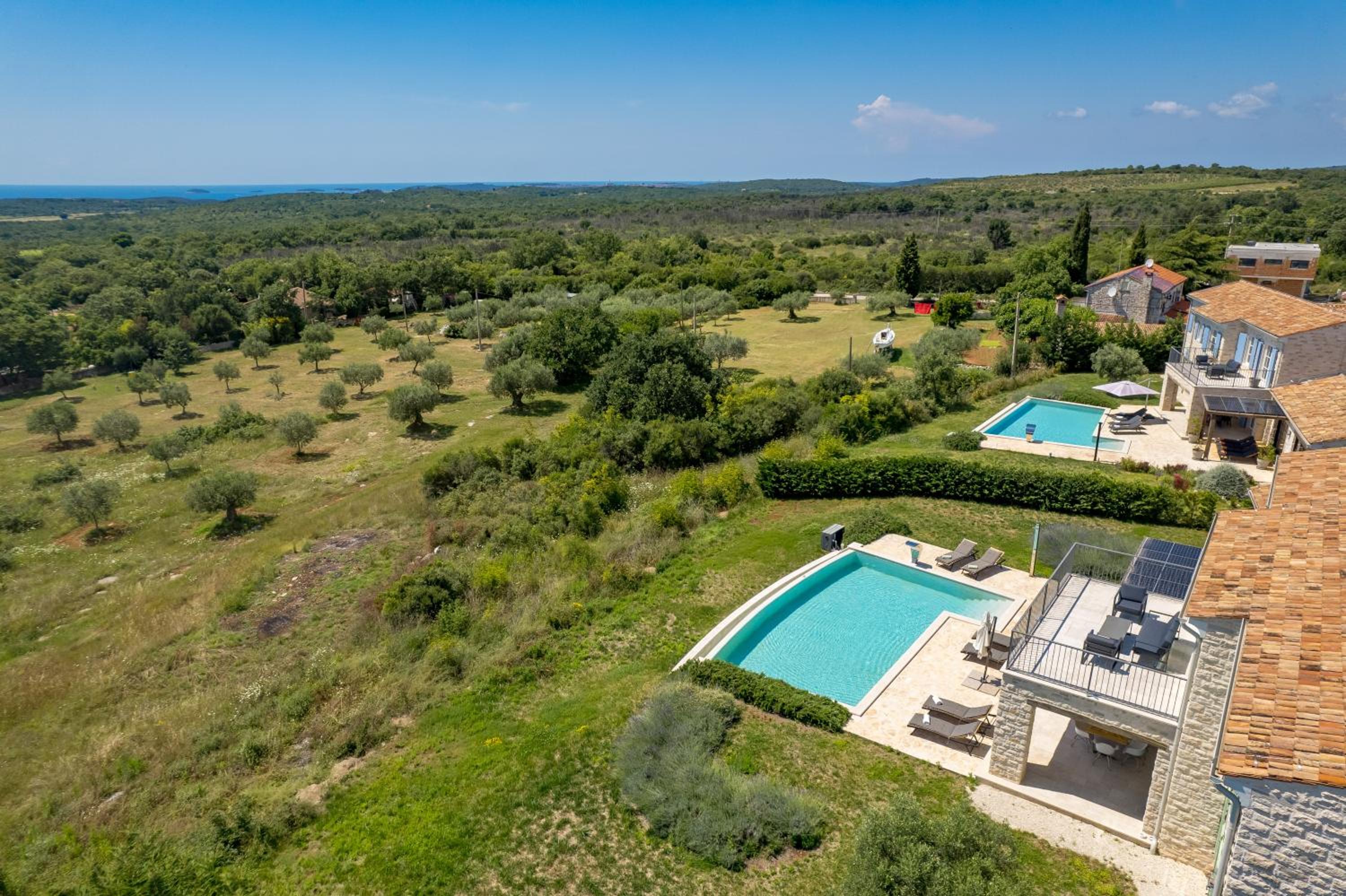 Villa Zelena with Panoramic Seaview and big Pool view 3