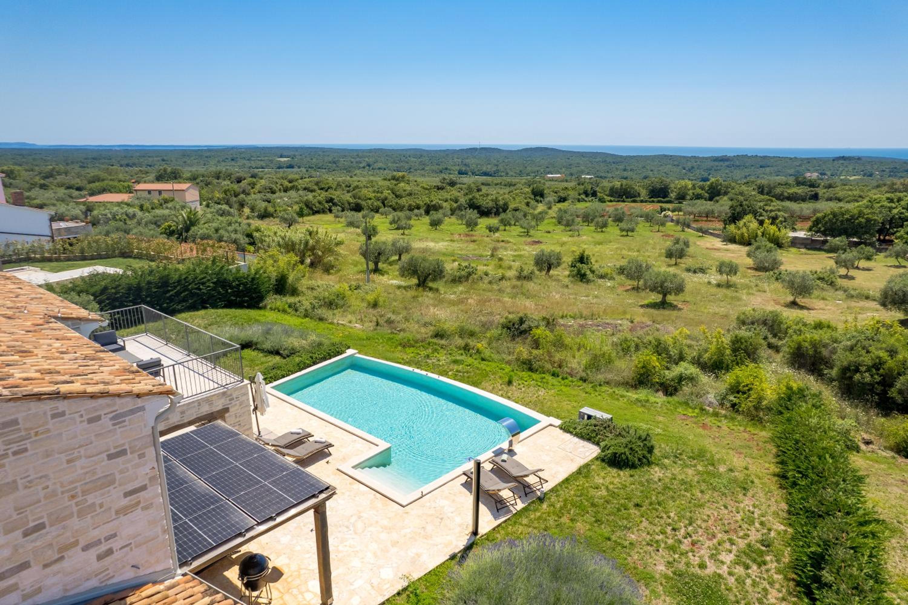 Villa Zelena with Panoramic Seaview and big Pool view 4