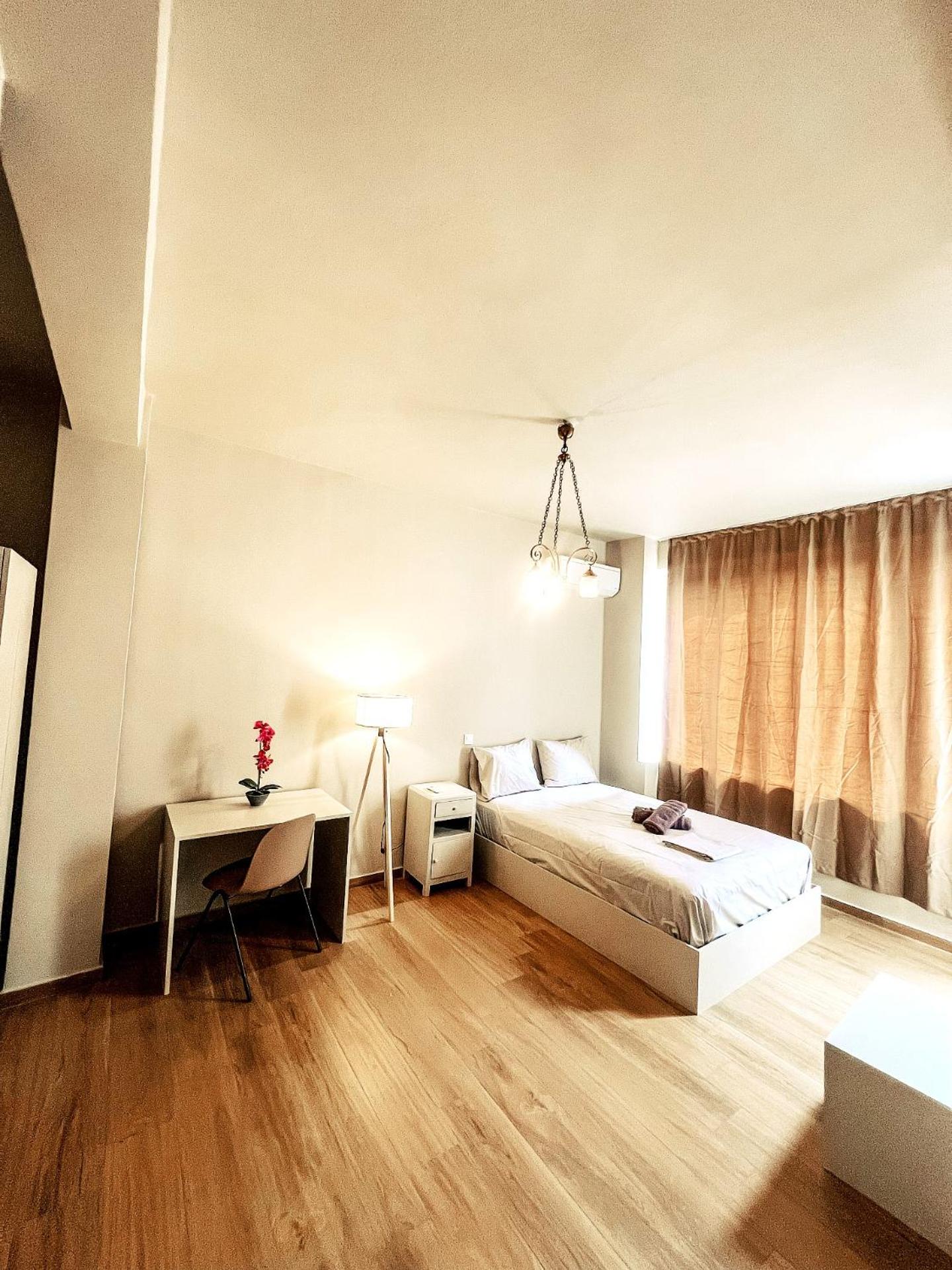 Minimalistic Studio with Acropolis View Shared Roof Top