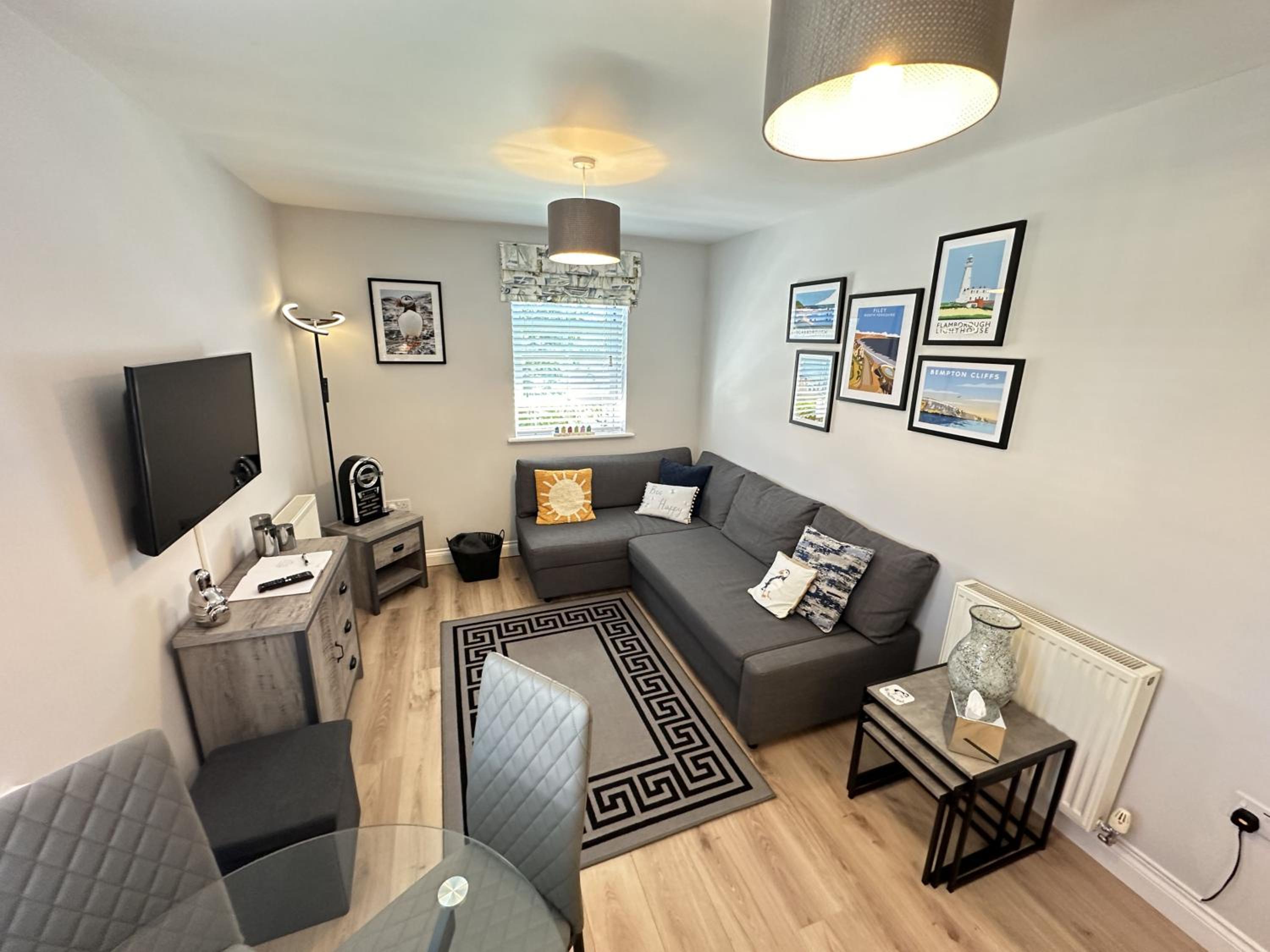 The Puffin Pad - Part of the The Bay Filey Holiday Village with pool, gym and direct beach access, pub, restaurant, tennis and meadows walks view 3