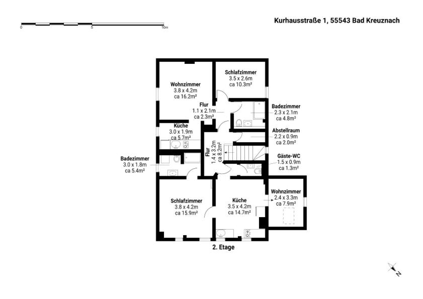 Große Altbau Wohnung I 3 Schlafzimmer I 2 Terrassen I Zentral I 8 Personen