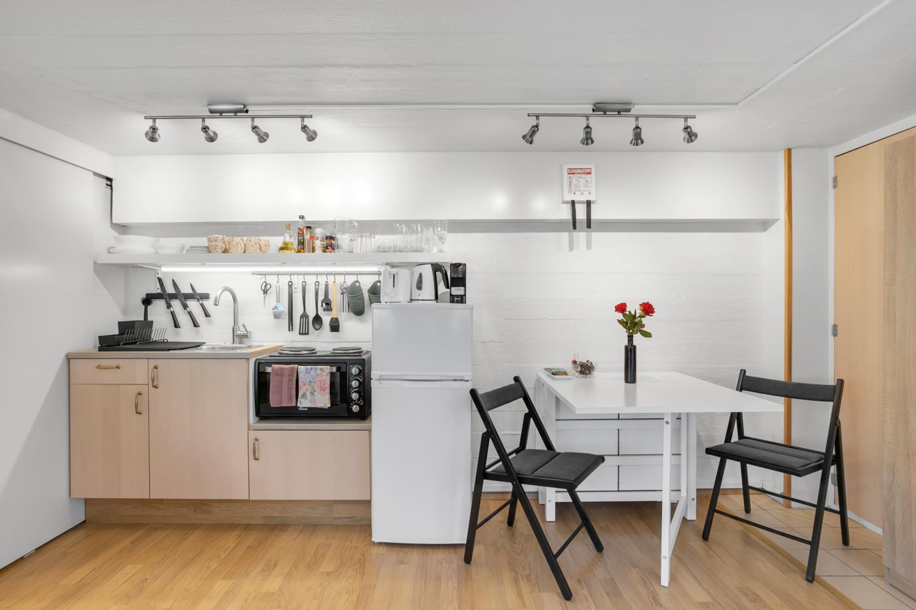 Lara Studio in Laugardalur valley, Reykjavík Central Park and Botanical Garden, Private entrance, FREE Private Parking on side view 4