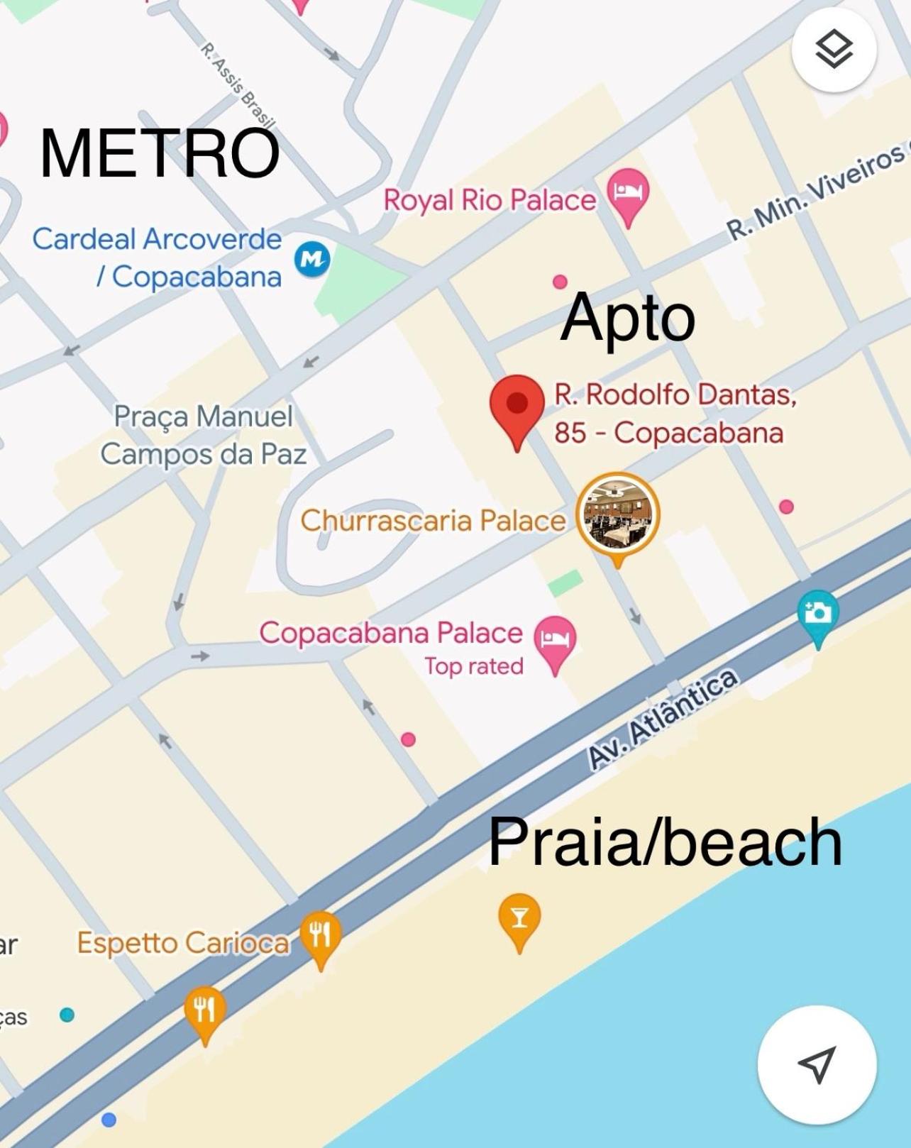 Quadra praia! Loft industrial requintado NOVO para 4 pessoas vizinho COPACABANA PALACE!