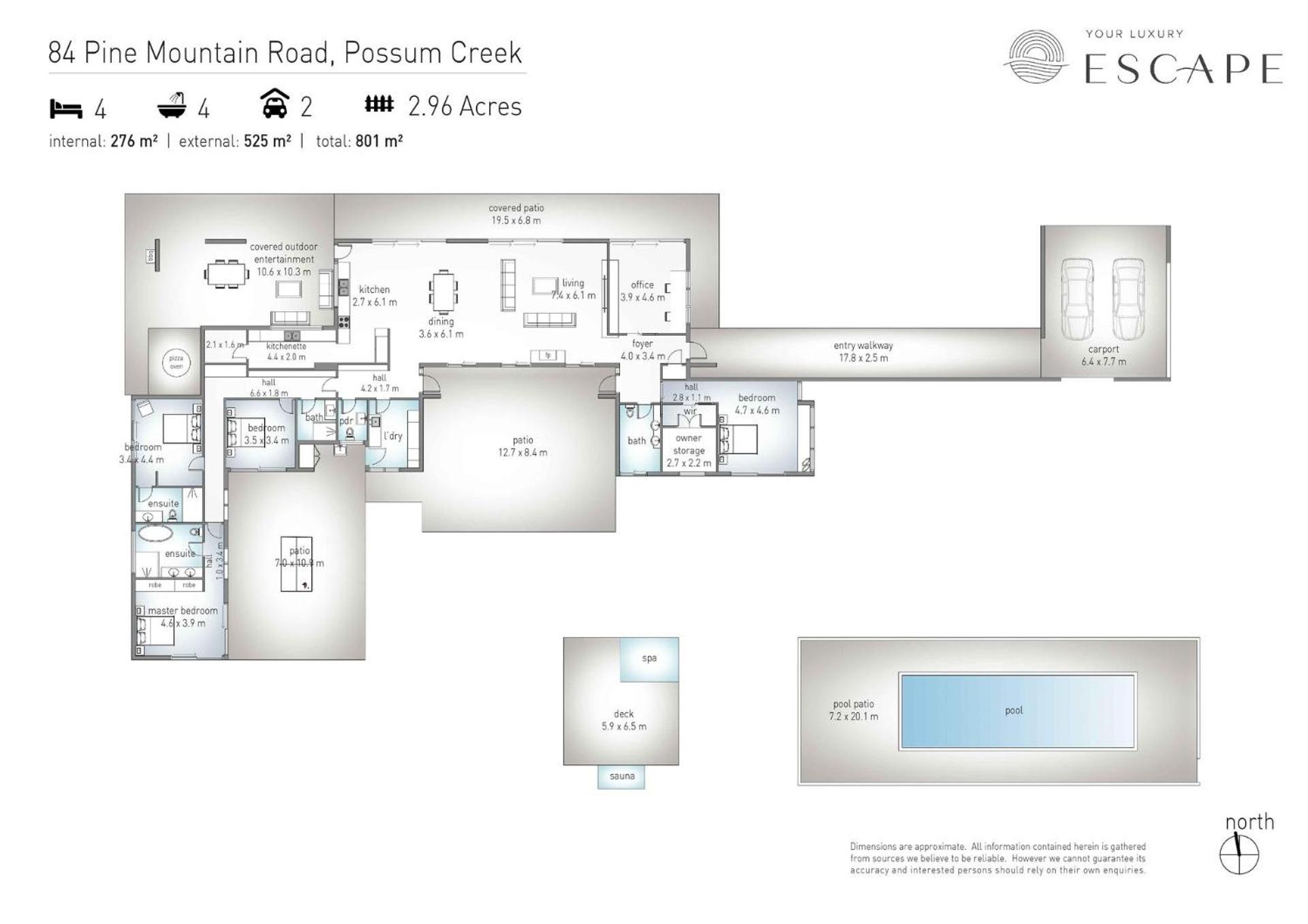 Pine Mountain - luxury rural estate with pool