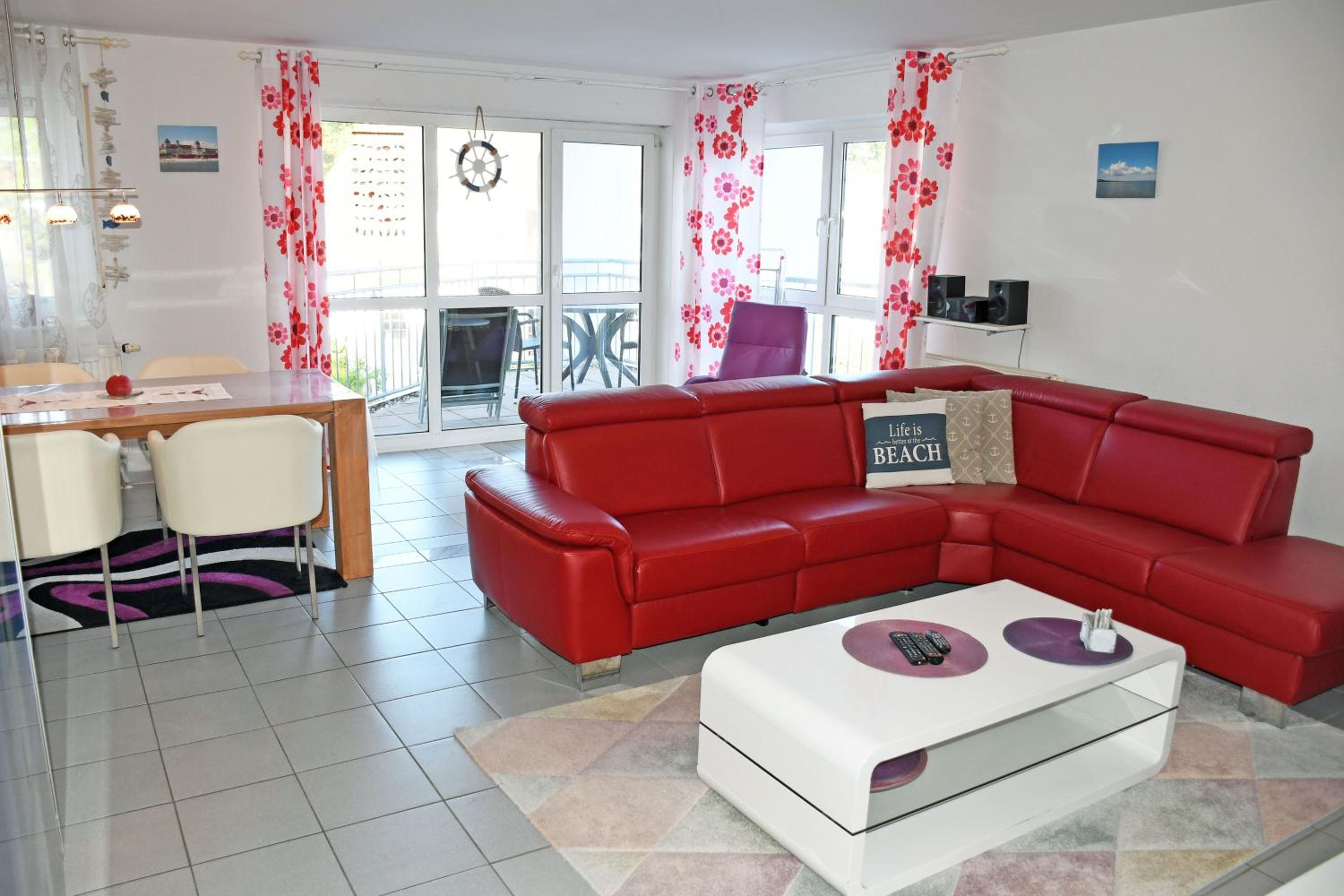schöne Ferienwohnung mit Balkon in Binz