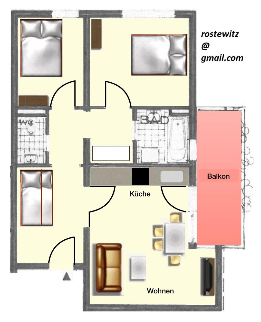 70m2 Appartment with 2 Bedrooms, Balcony and Garage, photo 8