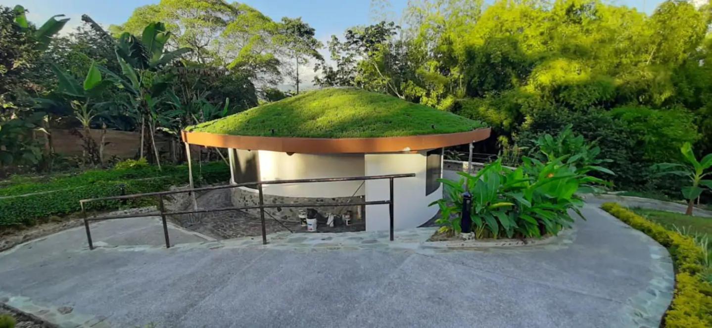 Small Round House with Living Roof