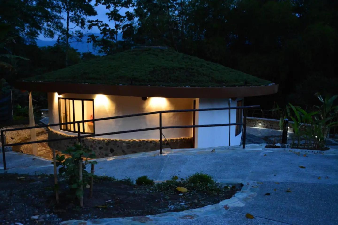 Small Round House with Living Roof