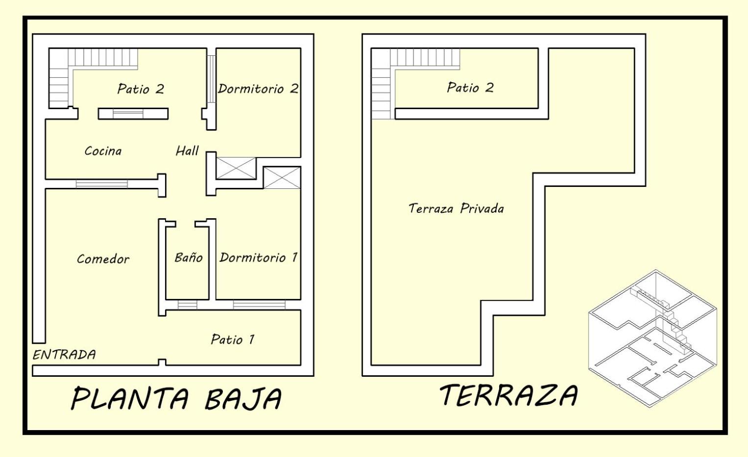 Dpto céntrico: Terraza privada