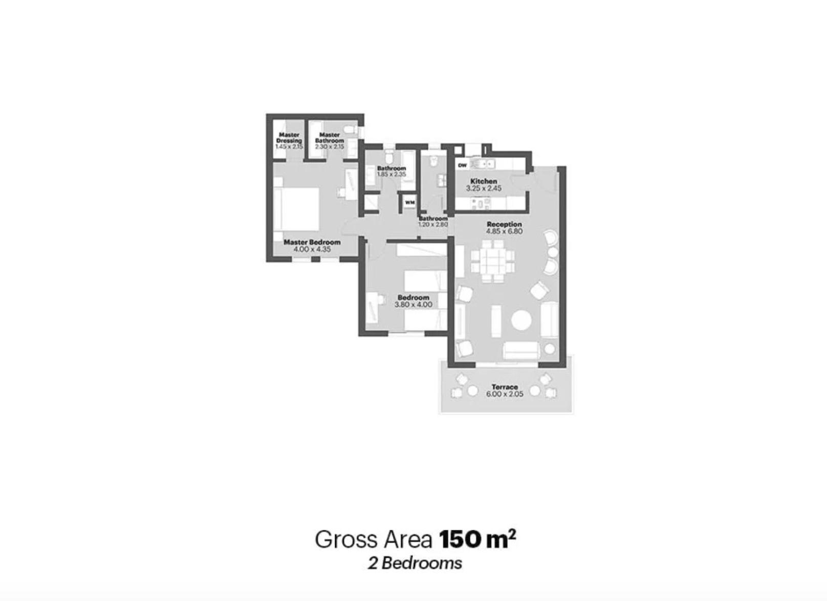Hawker Stays! Elegant 2 Bedroom Apartment in Cairo Festival City