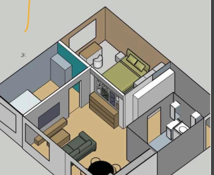 Mandi modern 2br apartment with balcony