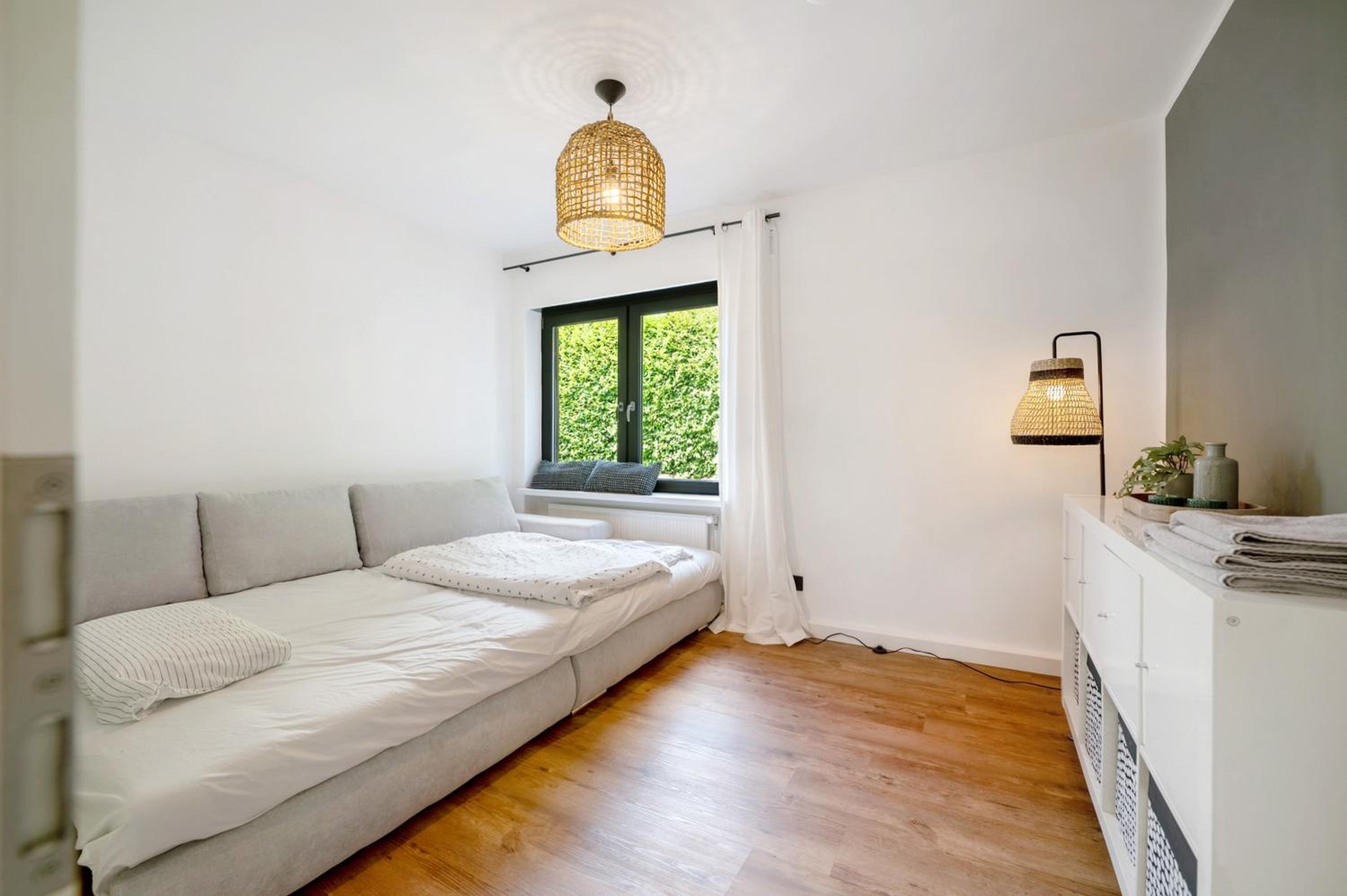 Design-Apartment mit Garten