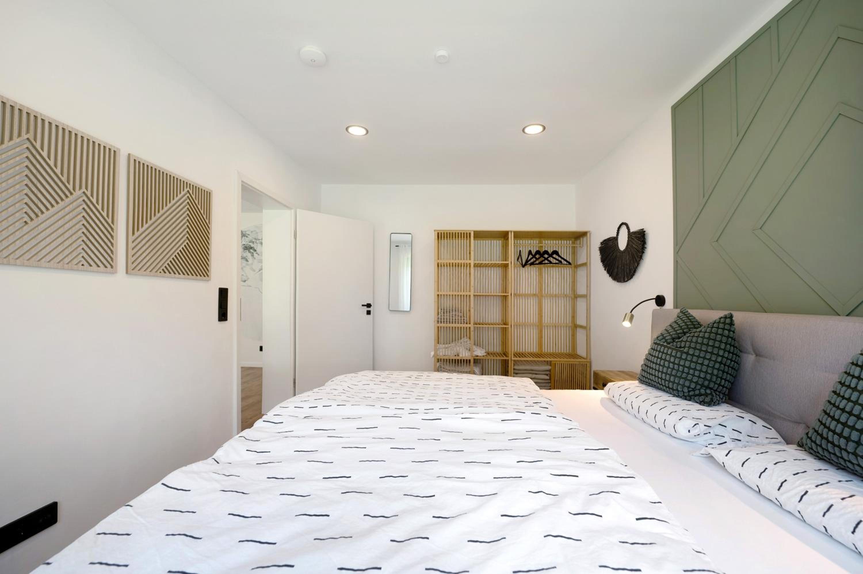 Design-Apartment mit Garten