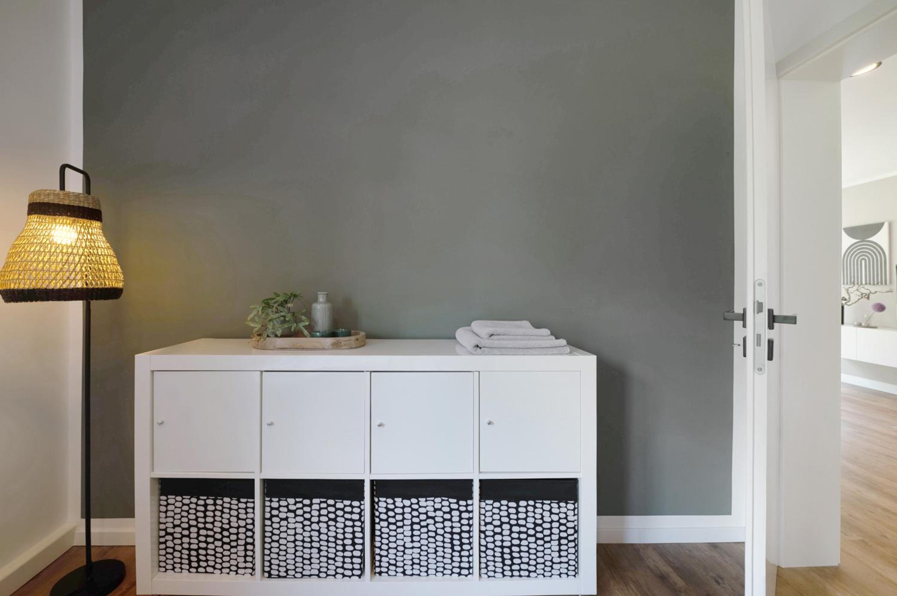 Design-Apartment mit Garten