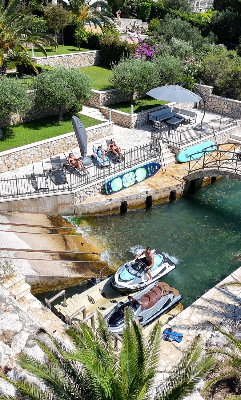 Luxury Sunset Villa Trogir Private Beach view 2