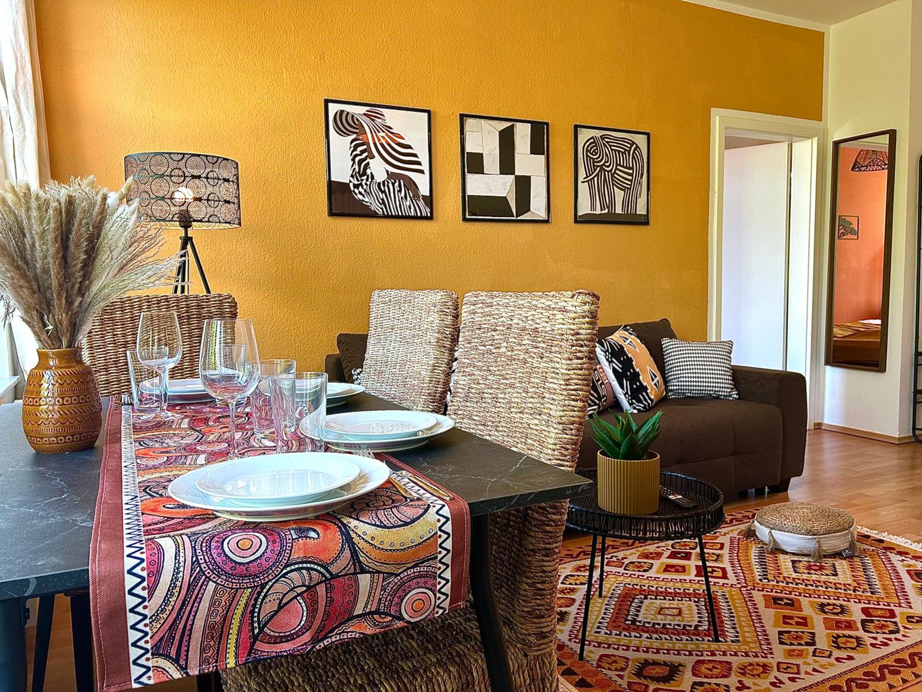 Afrikanisches Design-Apartment I Siebträger