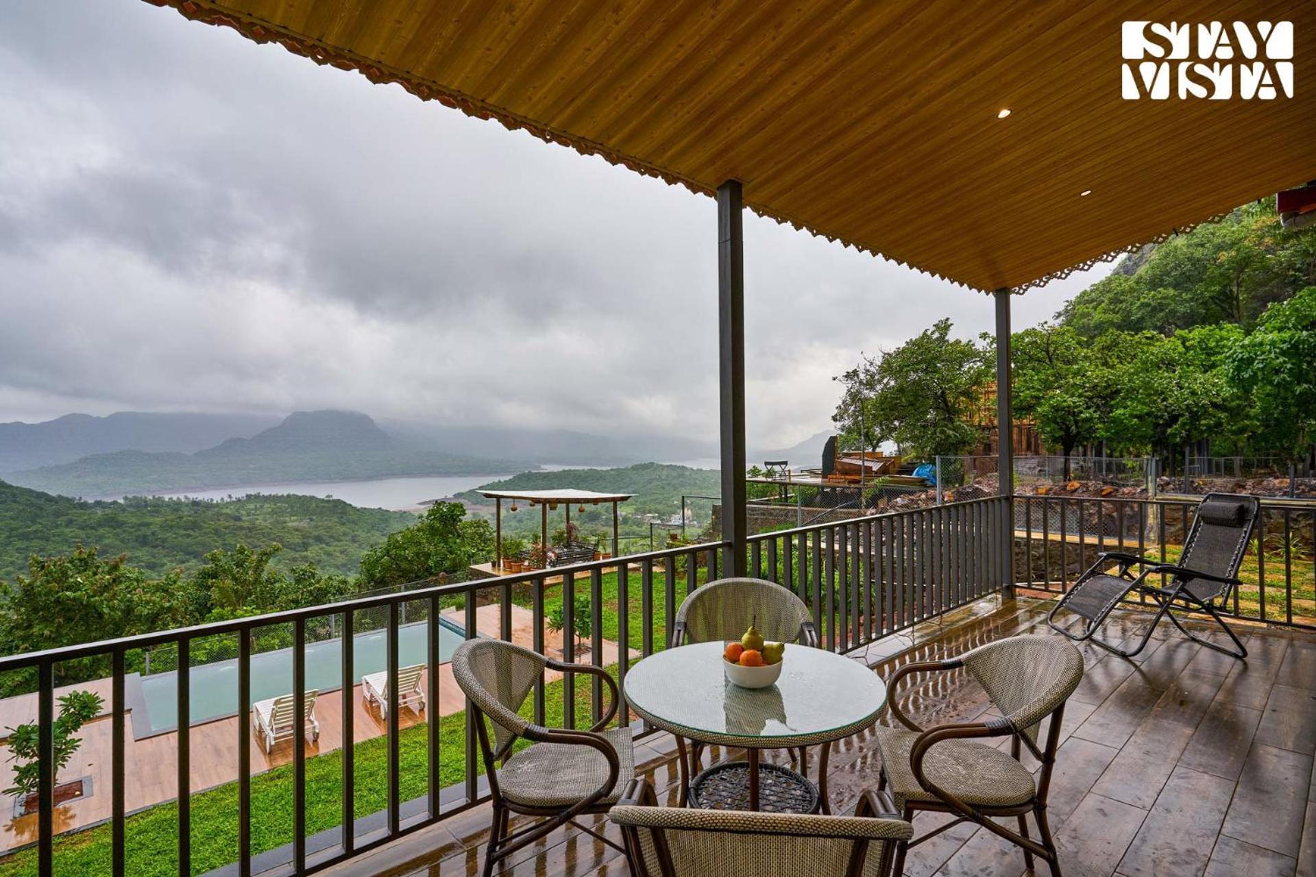 Waterfront Villa with Infinity Pool & BBQ Grill at Pune by StayVista view 3