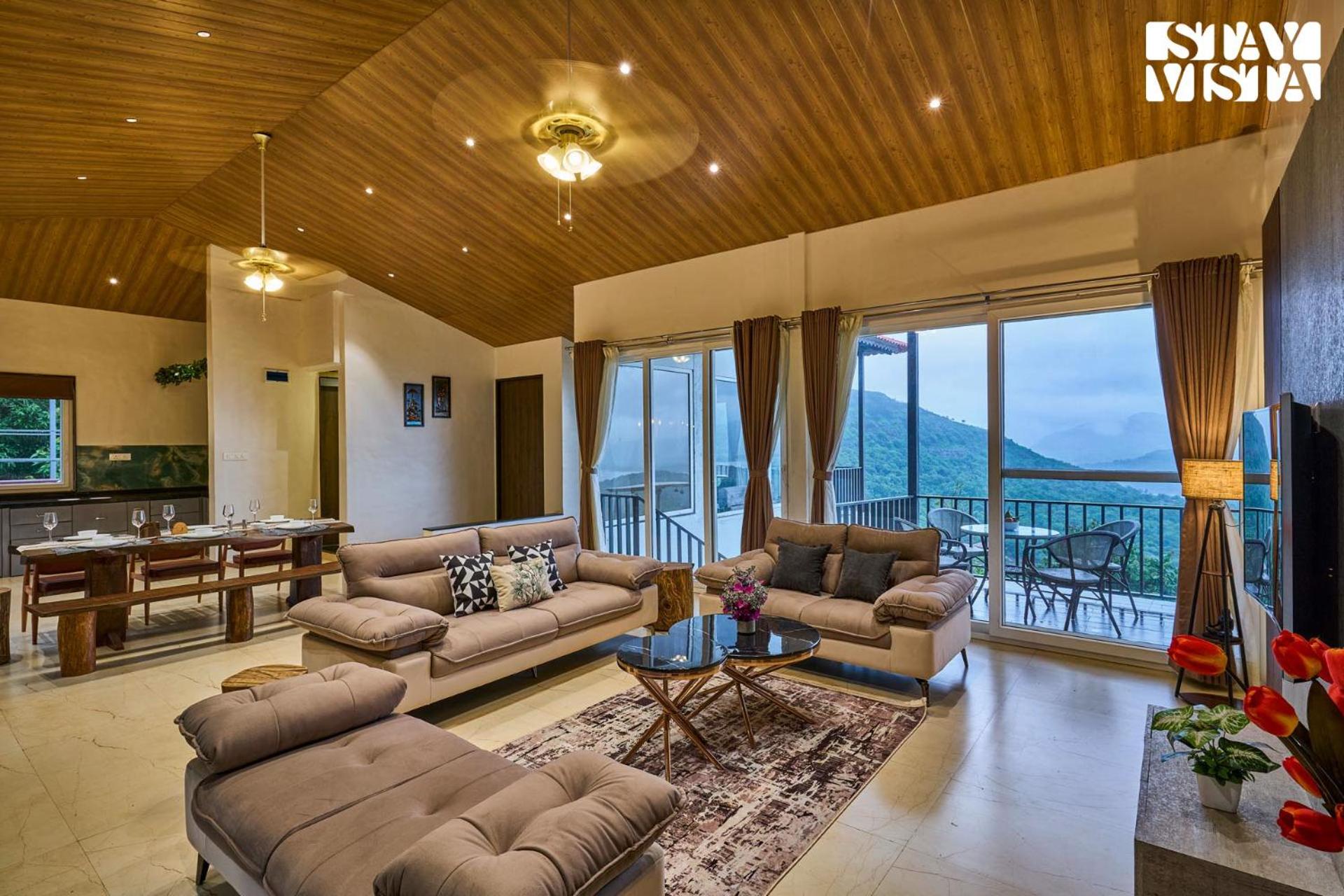 Waterfront Villa with Infinity Pool & BBQ Grill at Pune by StayVista view 4
