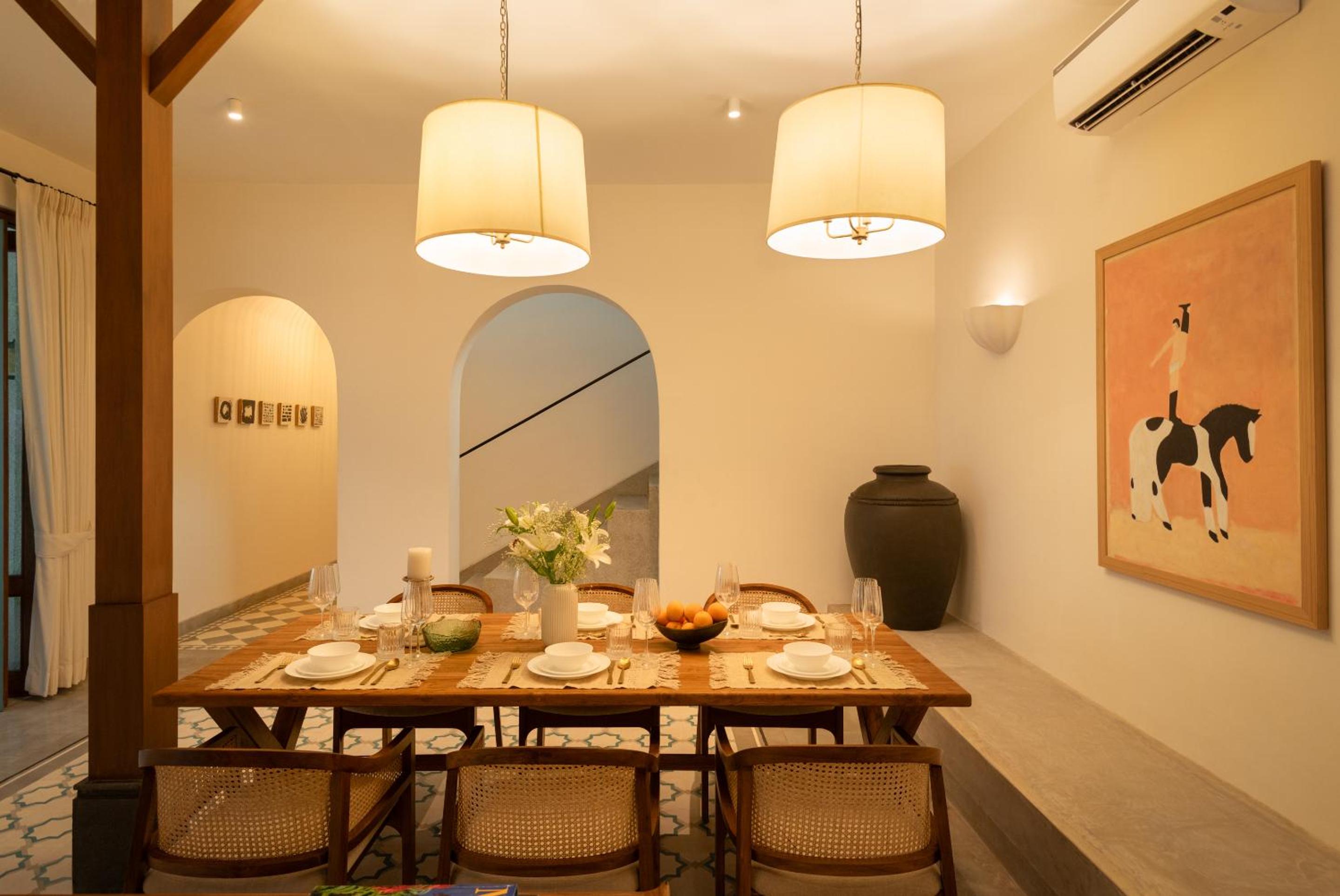 La Branca by The Blue Kite - Luxurious 4 BHK villas near Peaceful Morjim Beach, with Private Pool, Big Garden, Security, Kitchen, Wifi, Terrace view 2