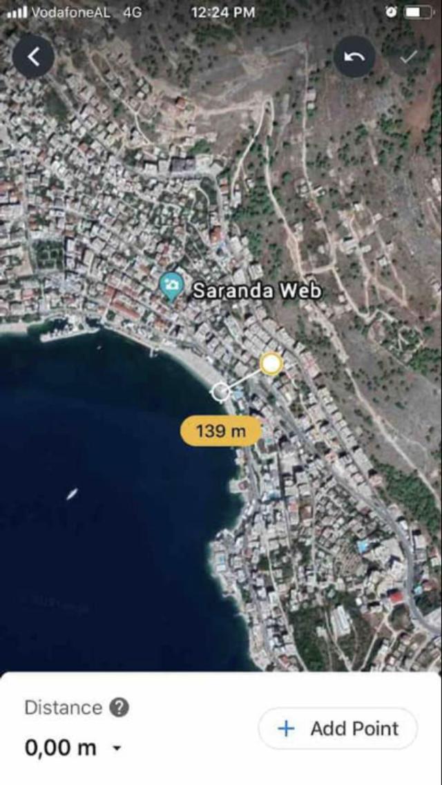 undistracted view looking over Saranda and Corfu!
