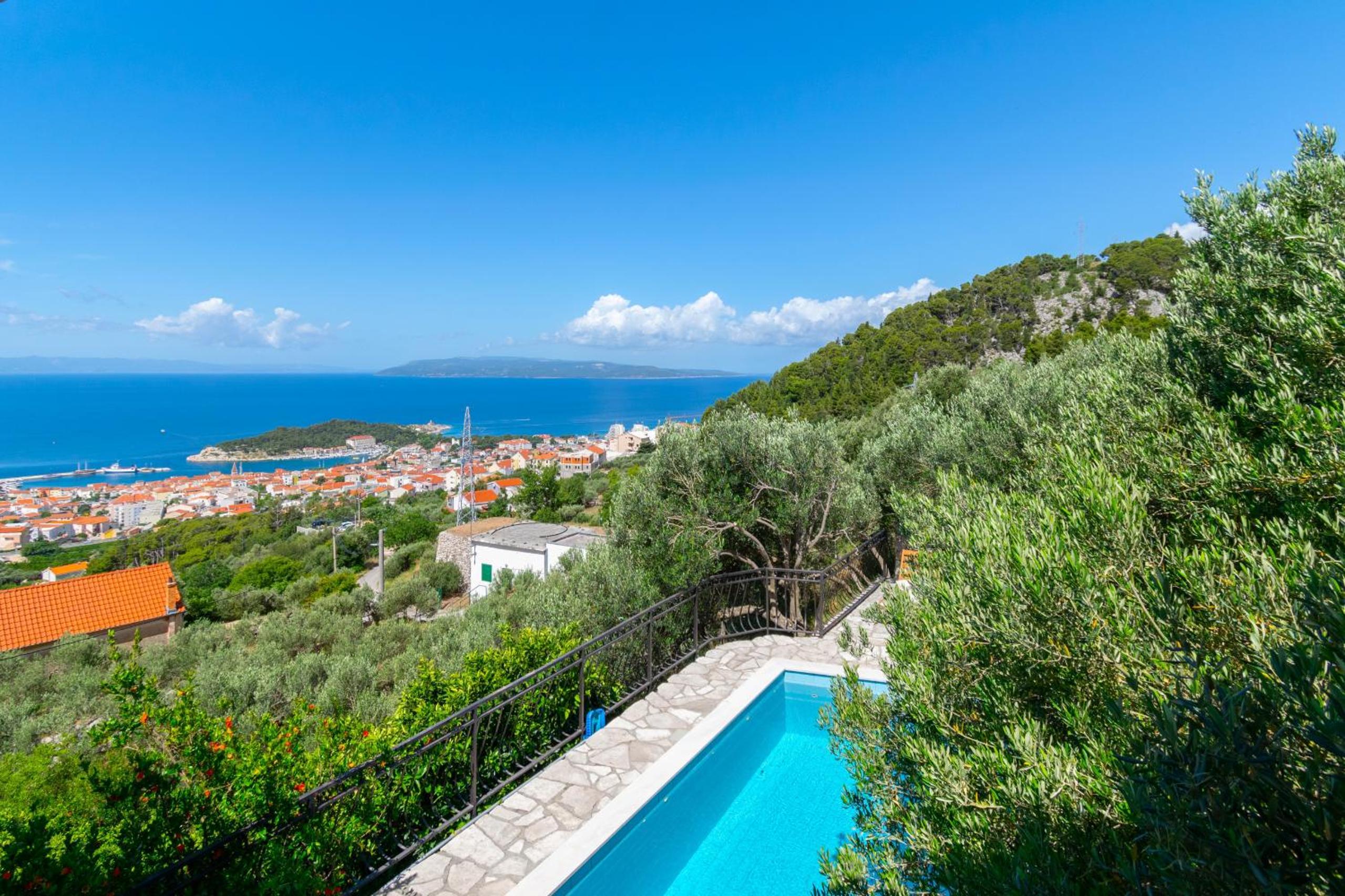 Villa Sara with pool, whirlpool and sea view view 3