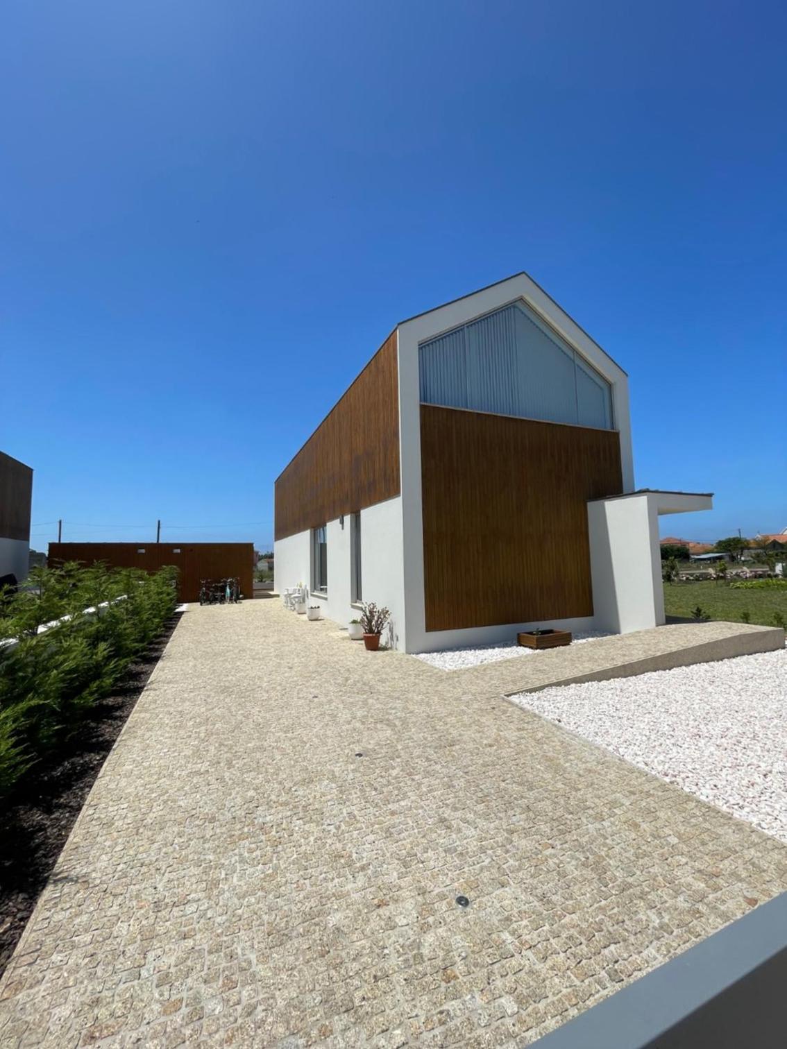 Modern barn house in countryside