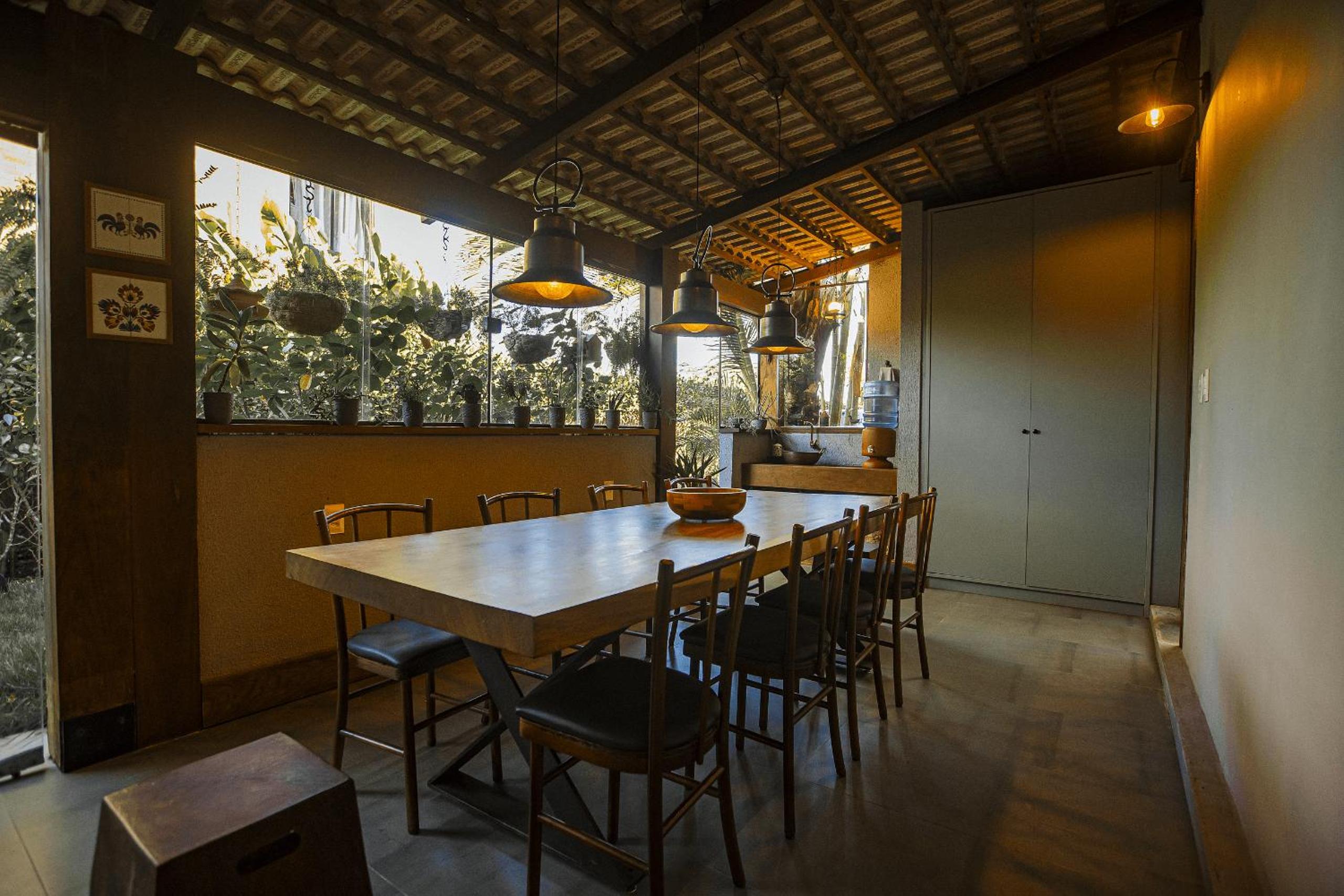 Refúgio charmoso cercada por verde