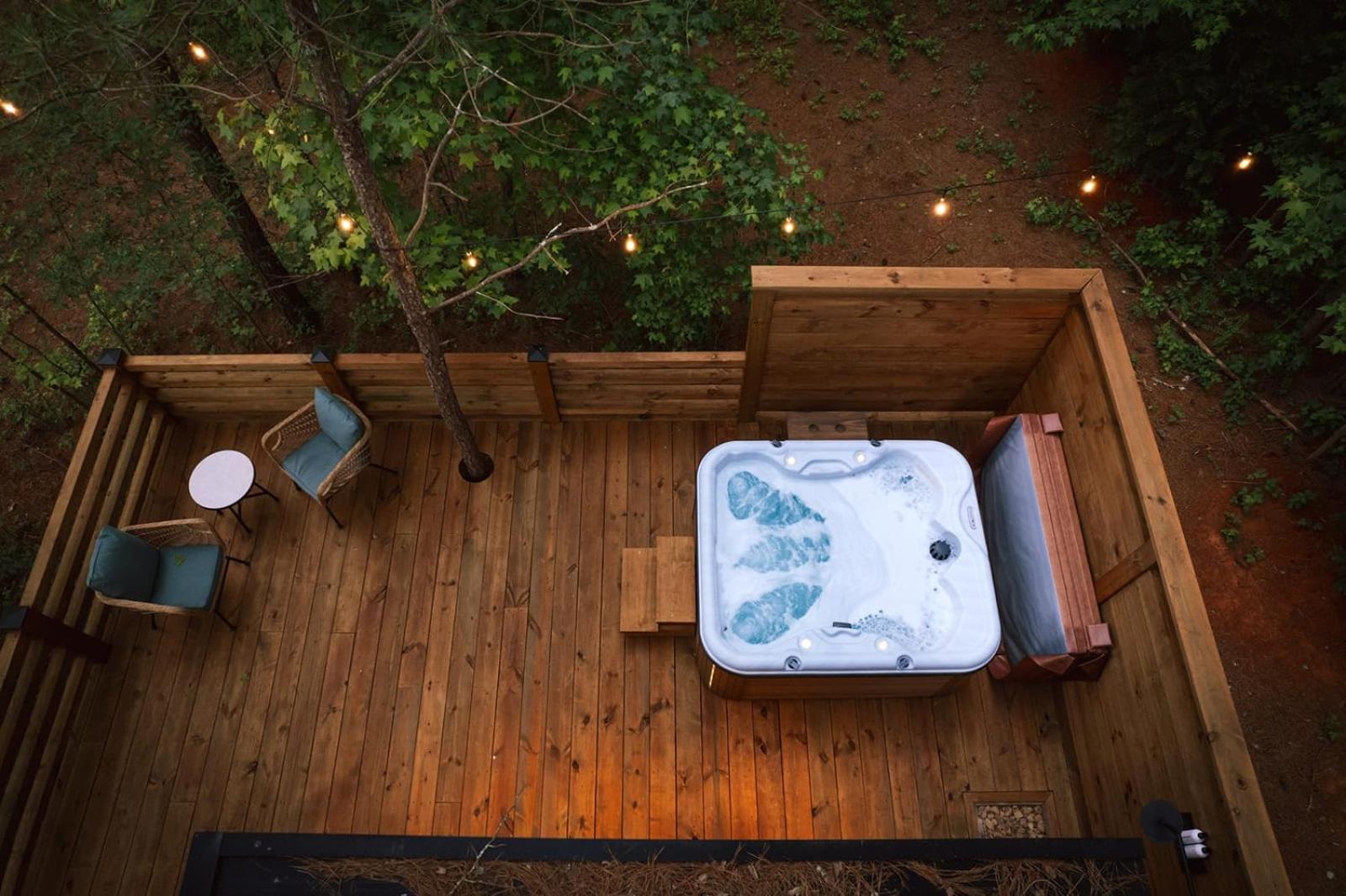 Luxury tiny cottage with deck hammock and hot tub! view 2
