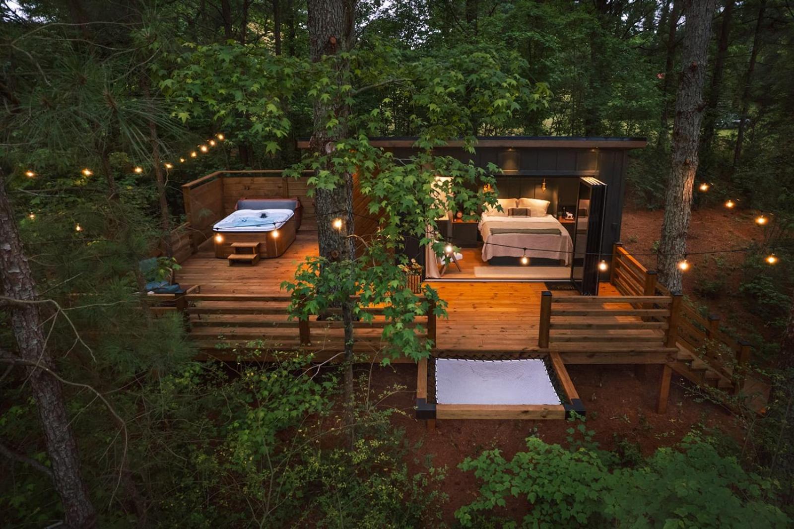 Luxury tiny cottage with deck hammock and hot tub! view 3