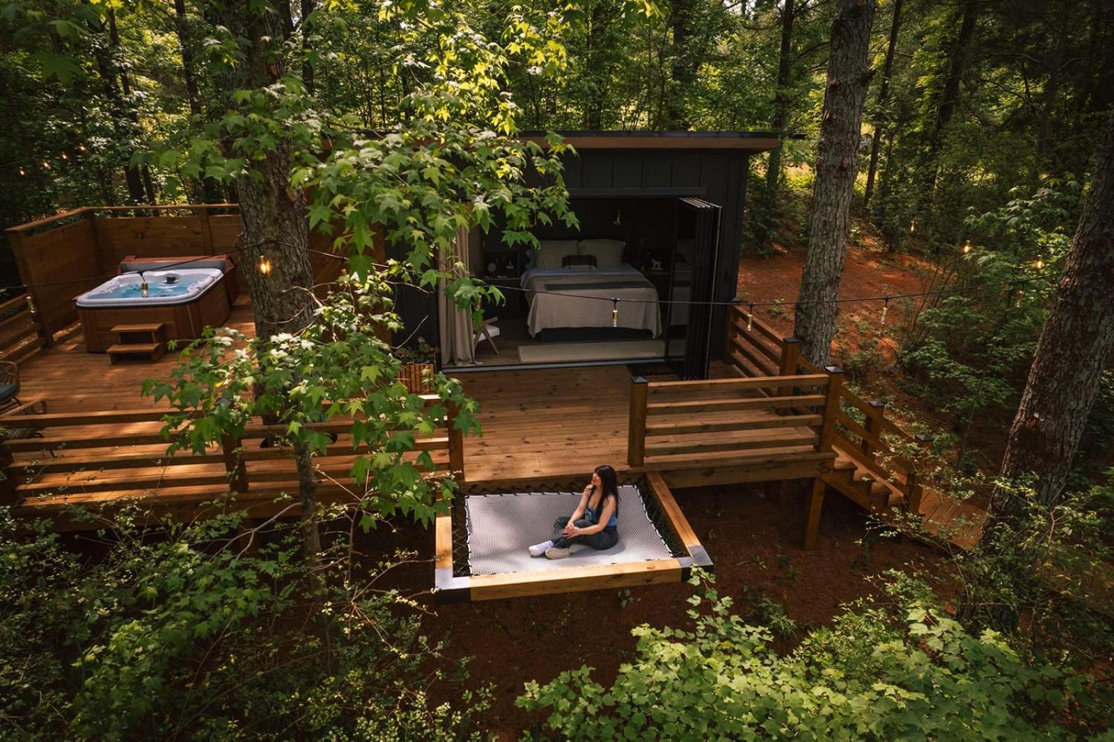 Luxury tiny cottage with deck hammock and hot tub! view 4