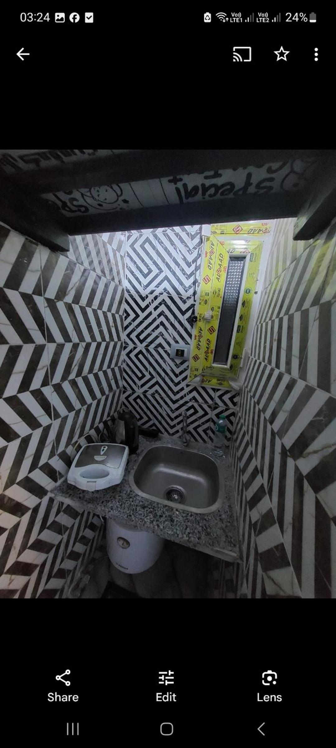 Tiny cabin room studio for male only ladder bed AC private WC