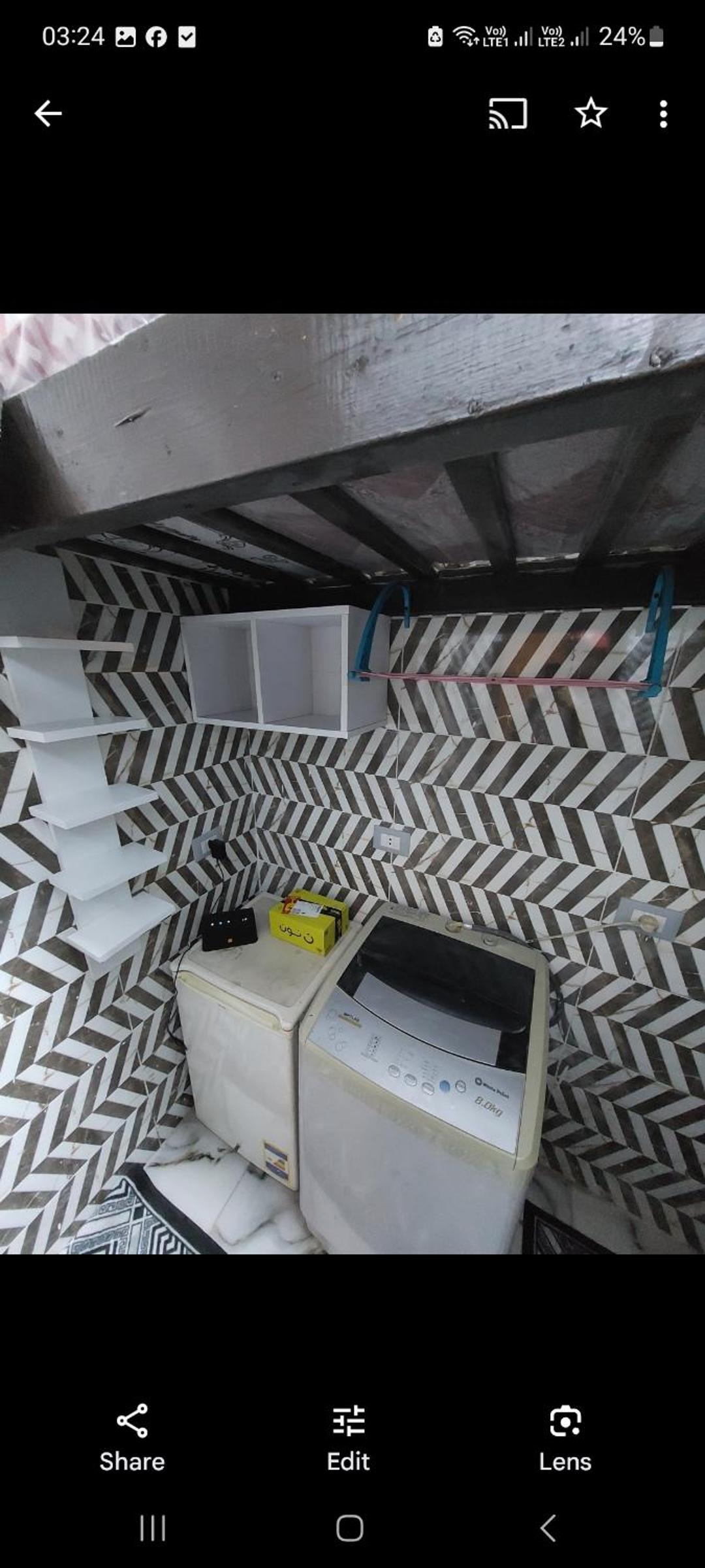 Tiny cabin room studio for male only ladder bed AC private WC