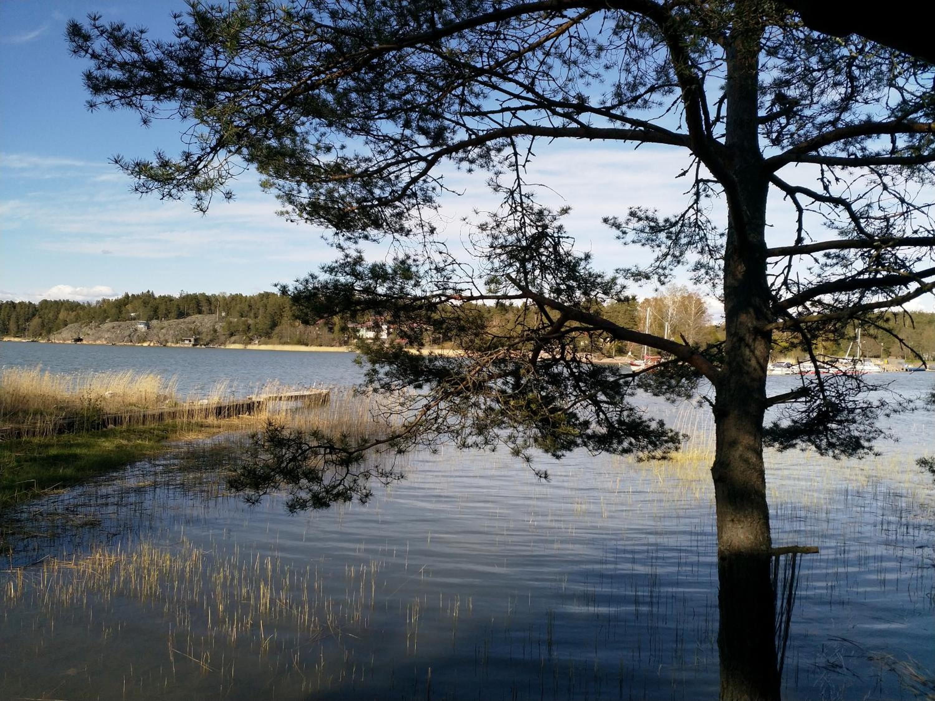 Naantalissa idyllinen, pieni merenrantamökki