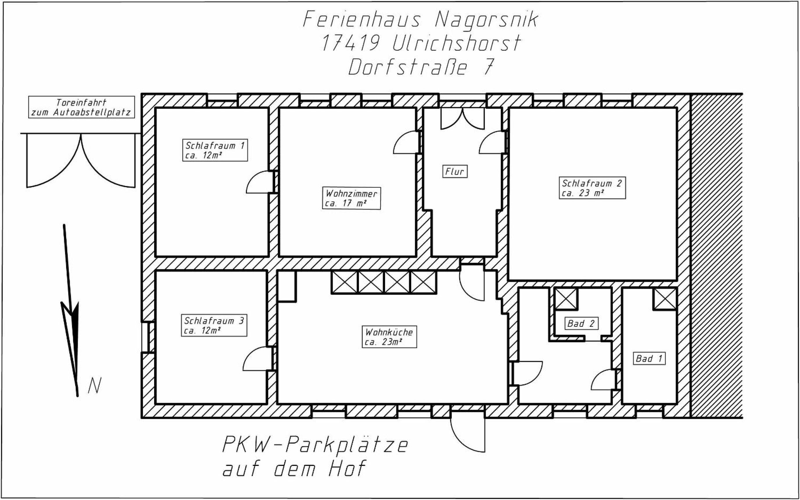 Reetgedecktes Ferienhaus Ulrichshorst