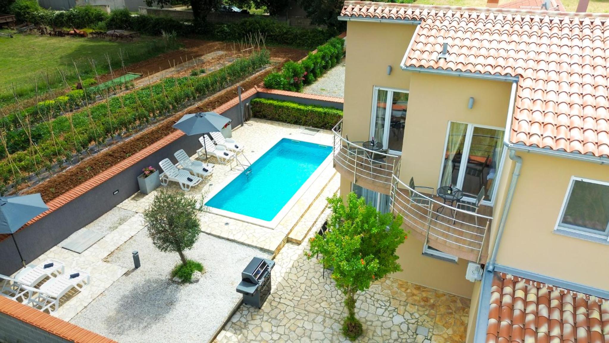 Villa Lara II with private pool view 2