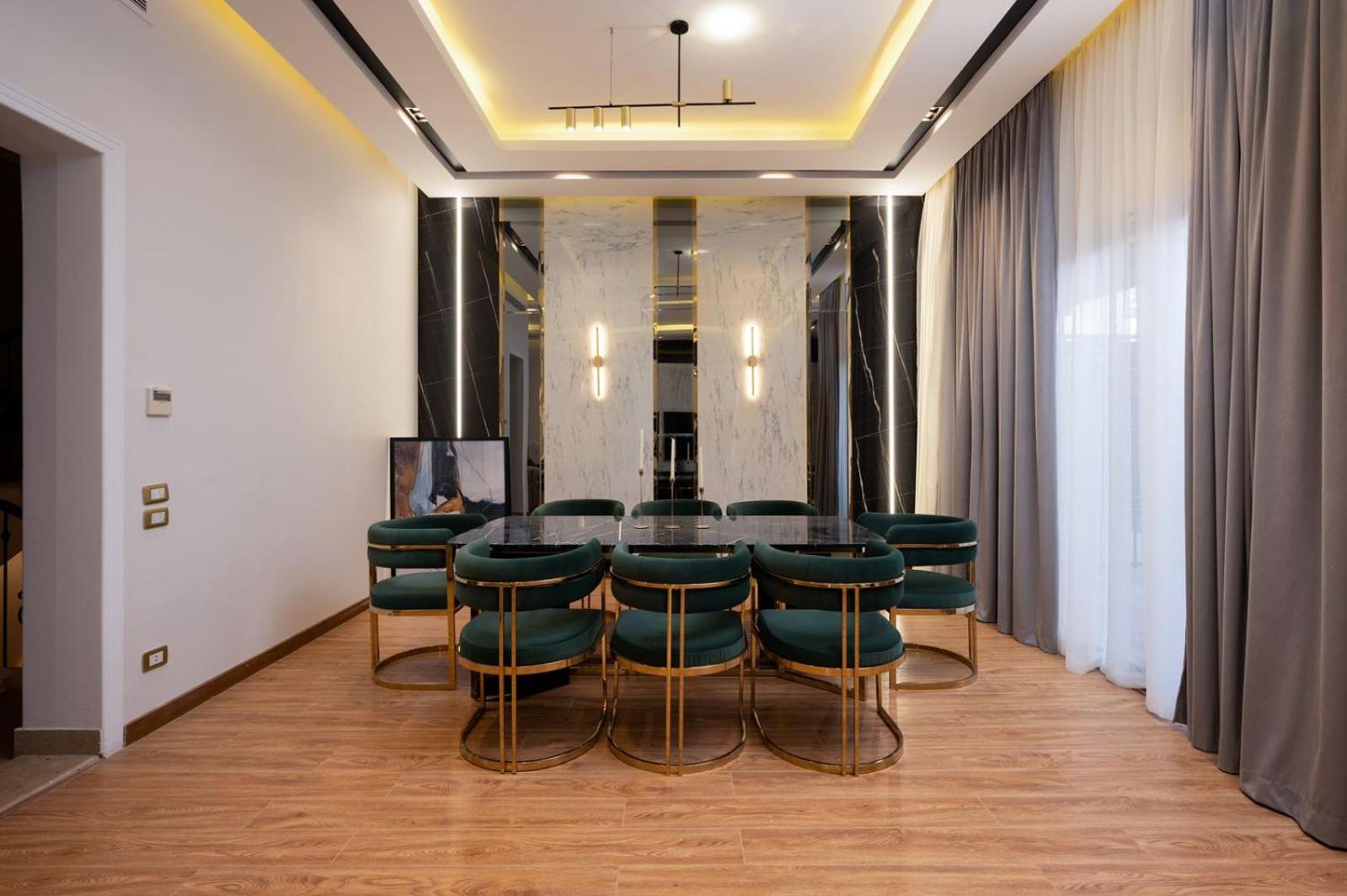 A fully furnished villa with a private pool inside the Hydepark Compound in Fifth Settlement for rent