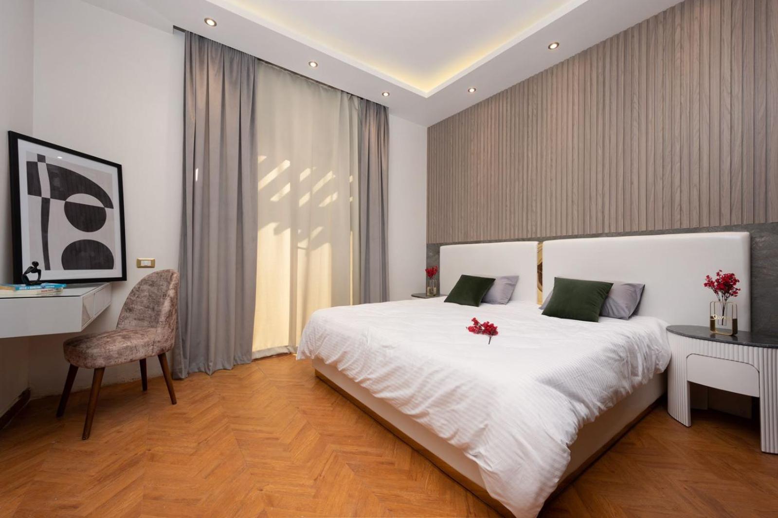 A fully furnished villa with a private pool inside the Hydepark Compound in Fifth Settlement for rent