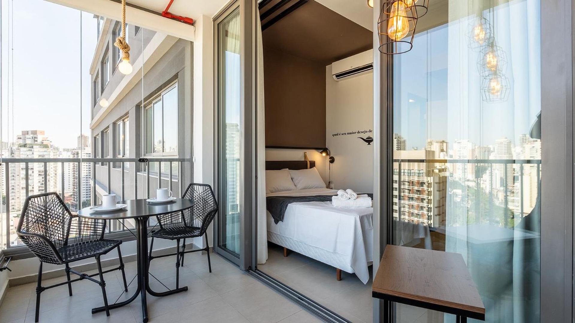 Studios Novíssimos com Piscina no Rooftop e vista para o Allianz Parque