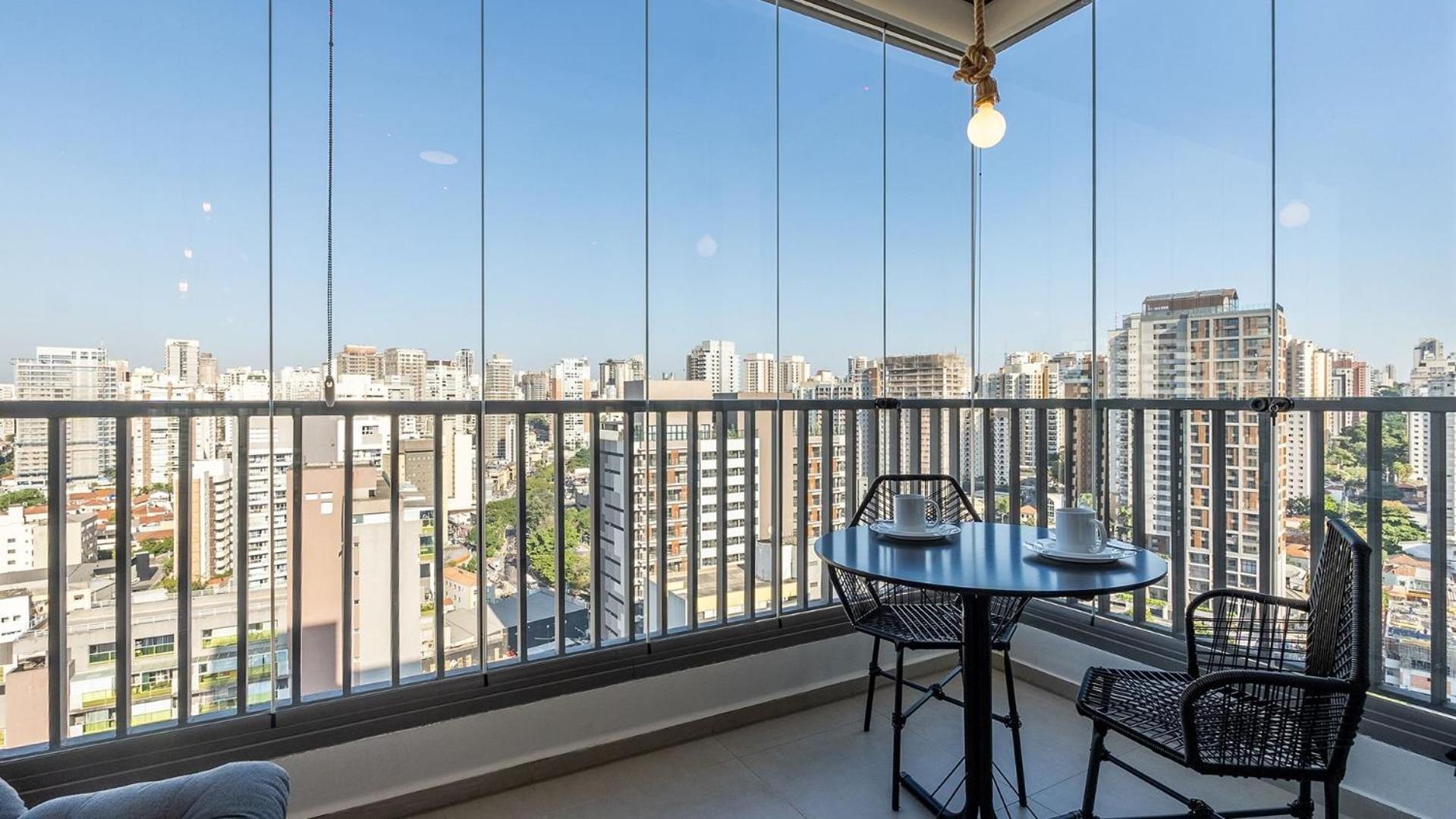 Studios Novíssimos com Piscina no Rooftop e vista para o Allianz Parque