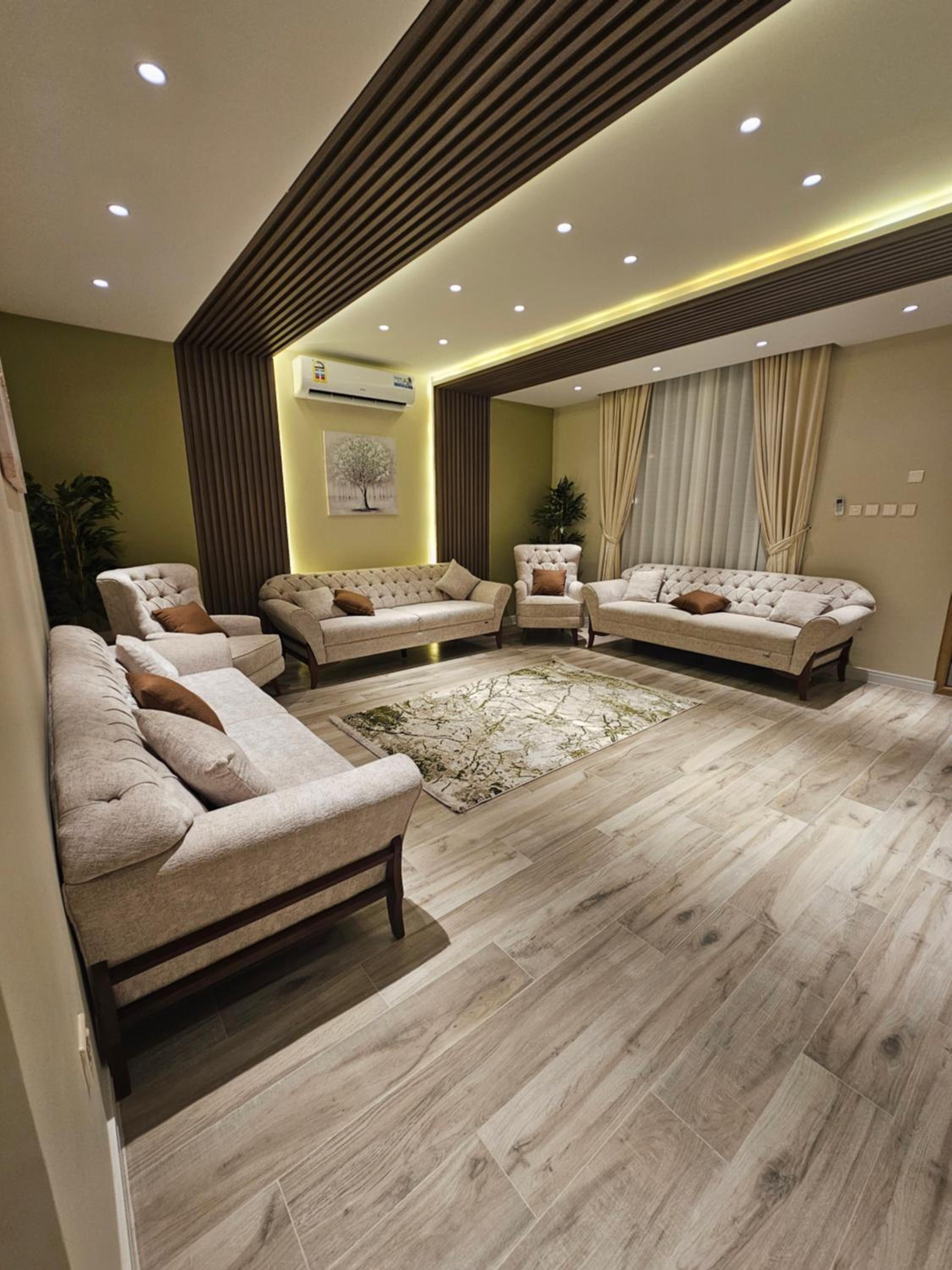 Green chalet view 2
