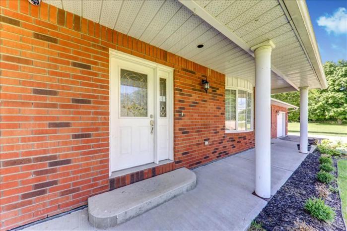 Cottage backing water