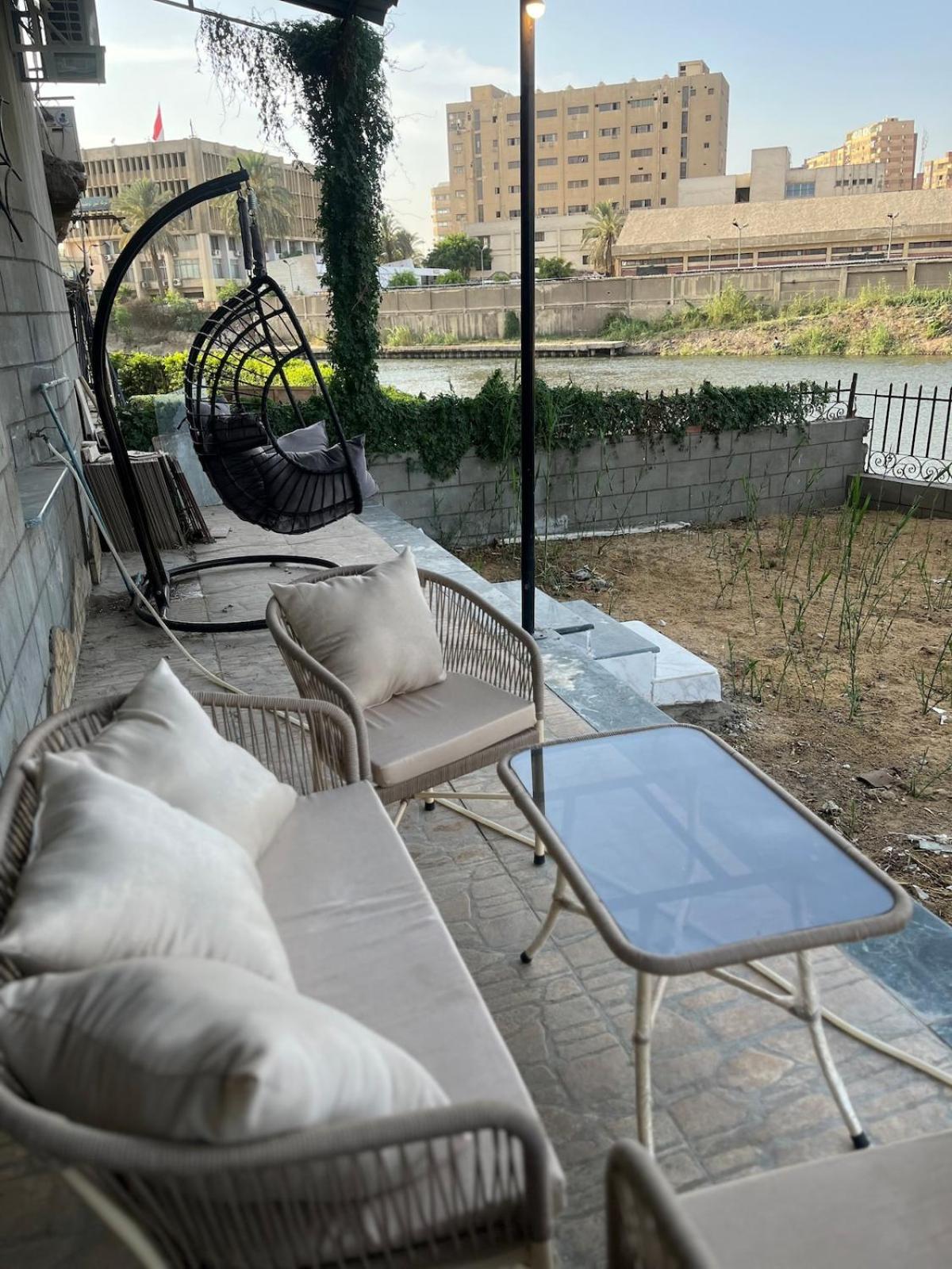 Lake and nile view garden area