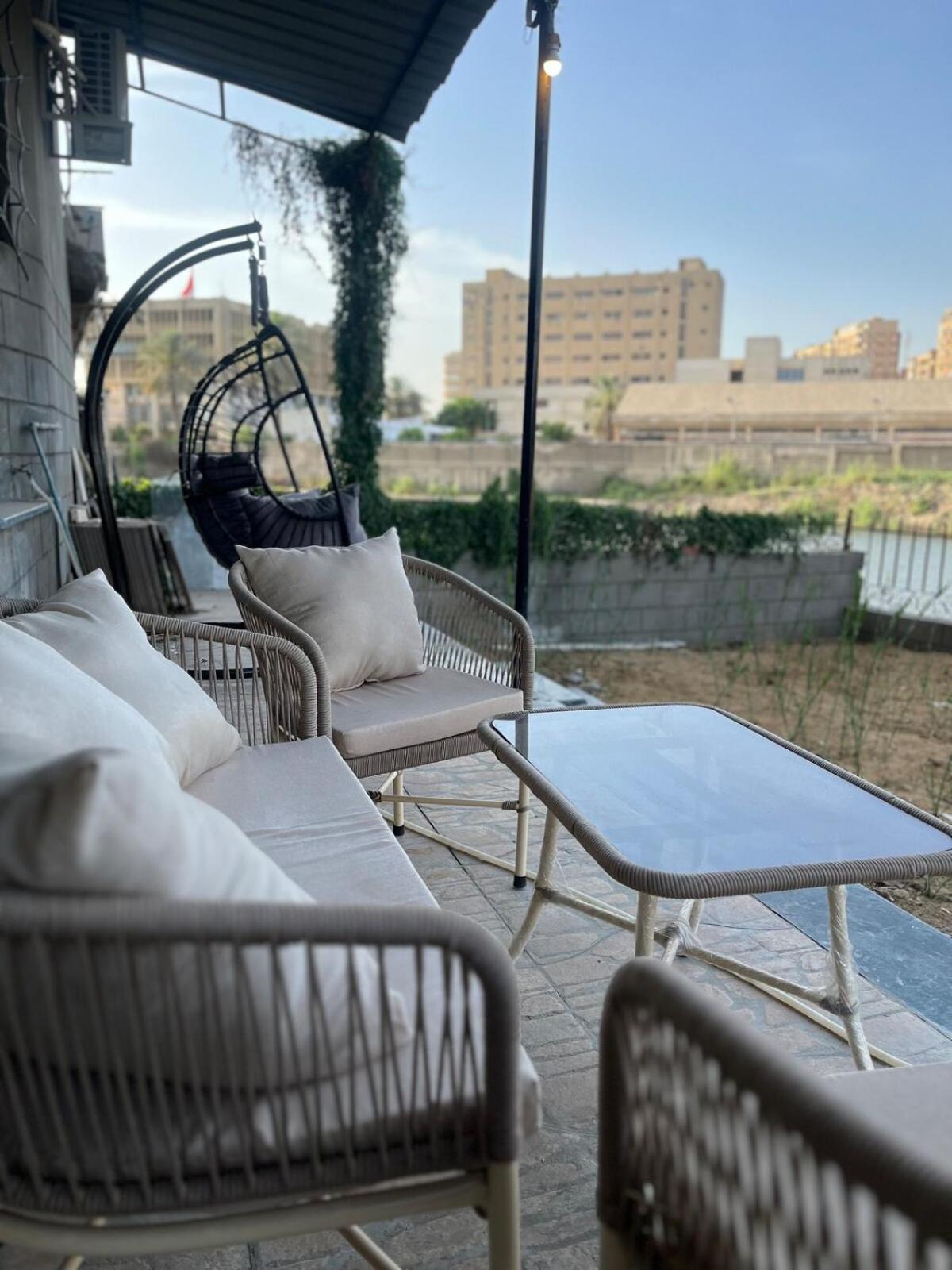 Lake and nile view garden area
