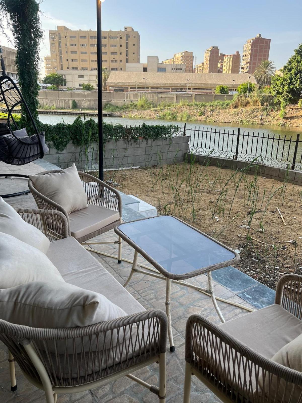 Lake and nile view garden area