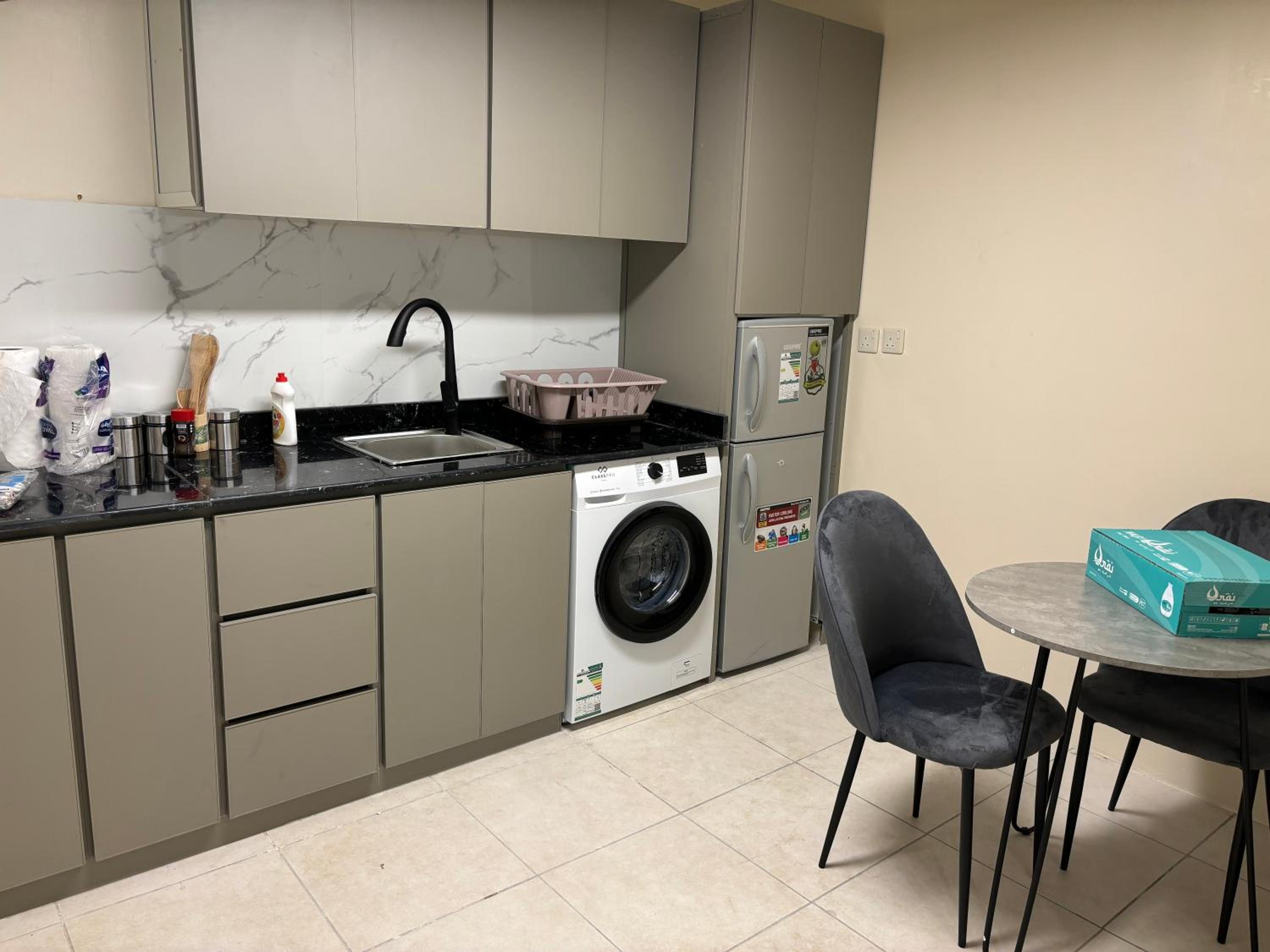 New apartment with room and living room
